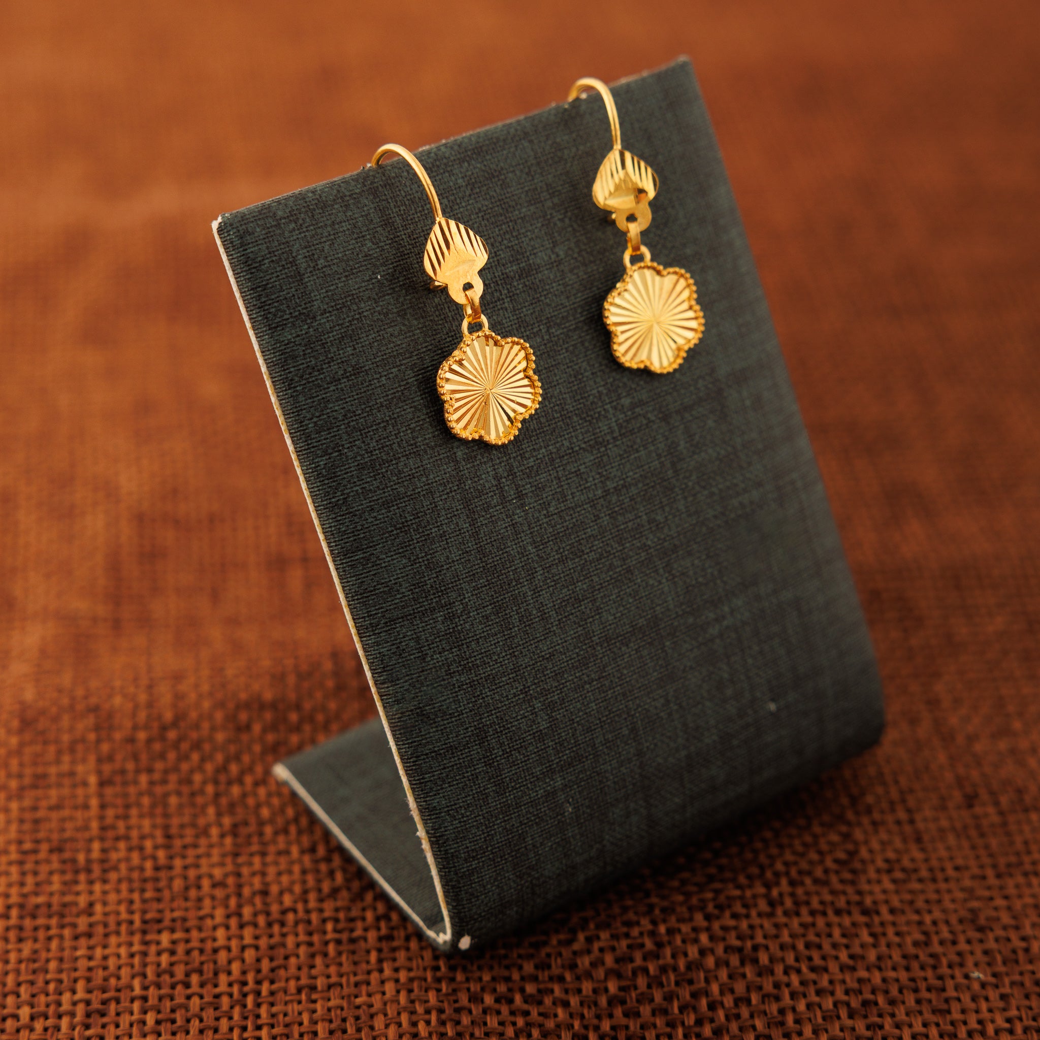 Flower Earrings (V4) - Silver 925 & Gold Plated
