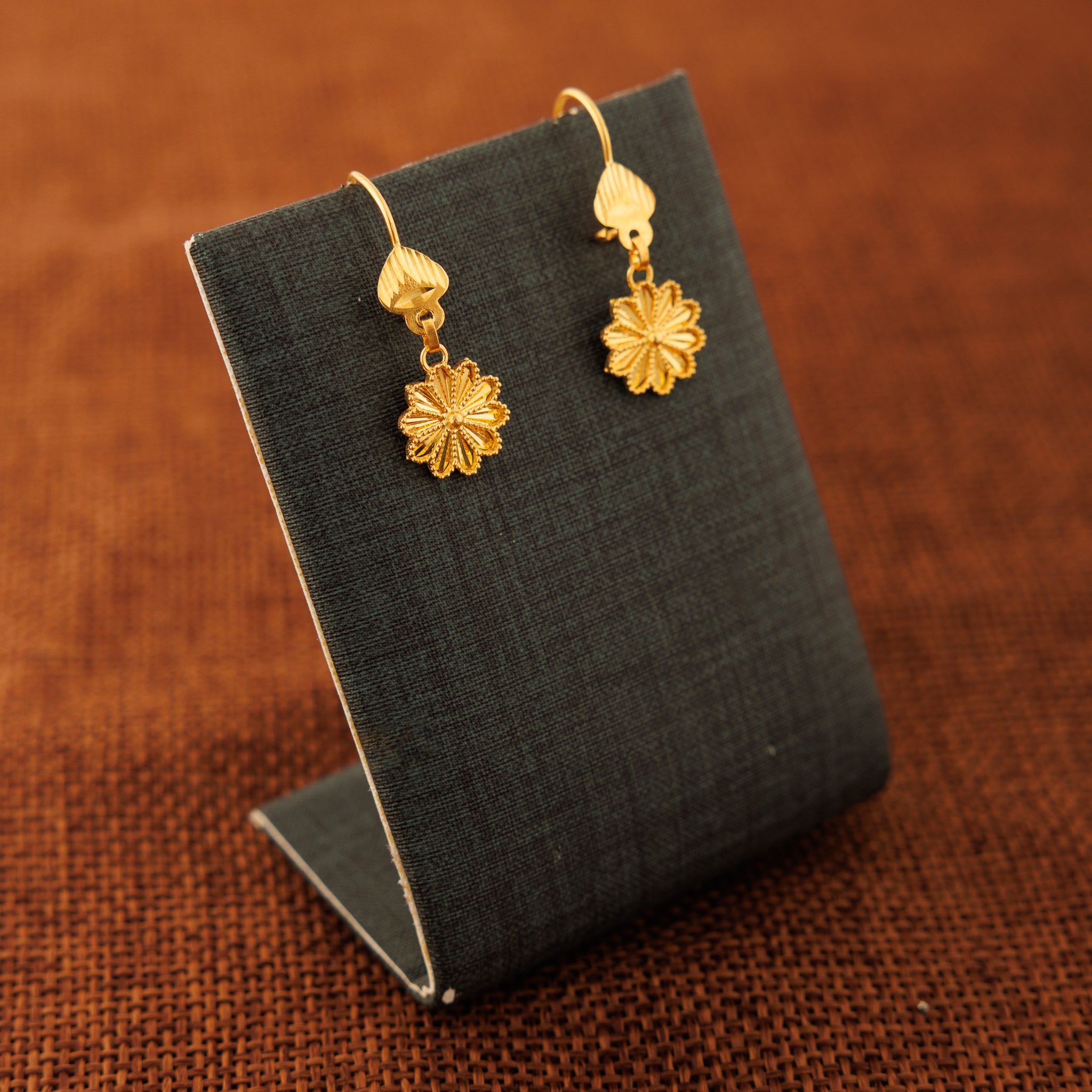 Flower Earrings (V4) - Silver 925 & Gold Plated