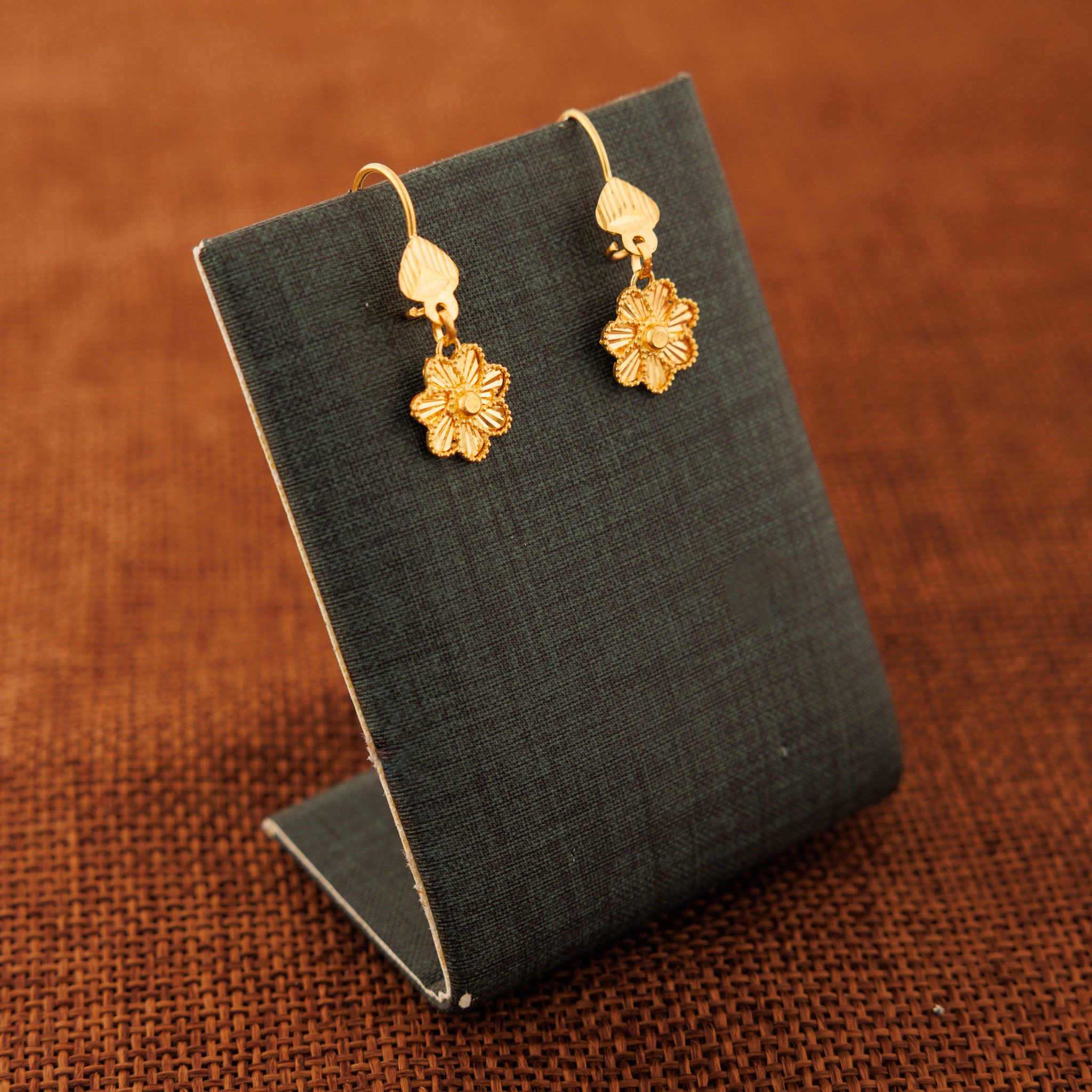 Flower Earrings (V4) - Silver 925 & Gold Plated