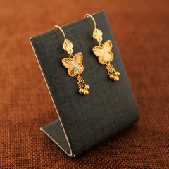 Butterfly Earrings 3 - 925 Silver & 24K Gold Plated