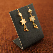Star Shape Earrings (V1) - Silver 925 & Gold Plated