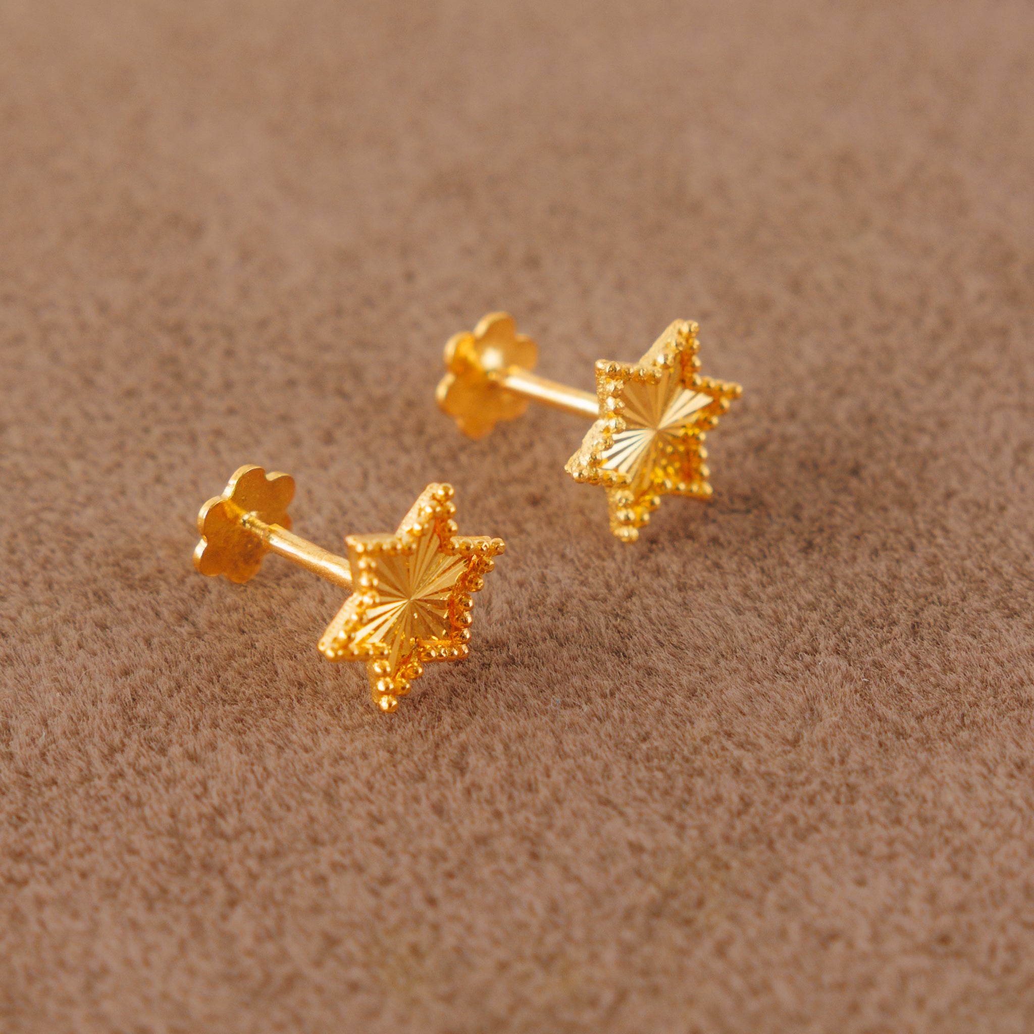 قمصان على شكل قلب (D4) - فضة عيار 925 ومطلية بالذهب