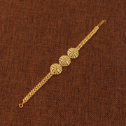 RP 3 Piece Bracelet with Leaf (D2) - Silver 925 & Gold Plated