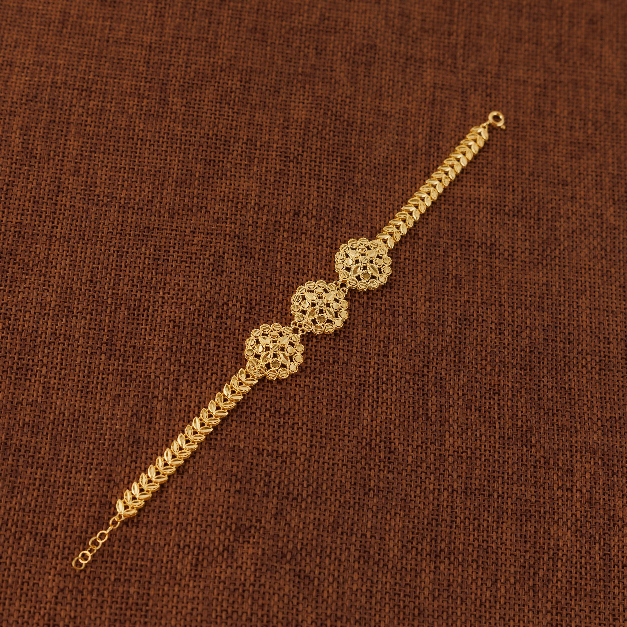 سوار RP 3 قطعة مع ورقة (D4) - Silver 925 و Gold Plated