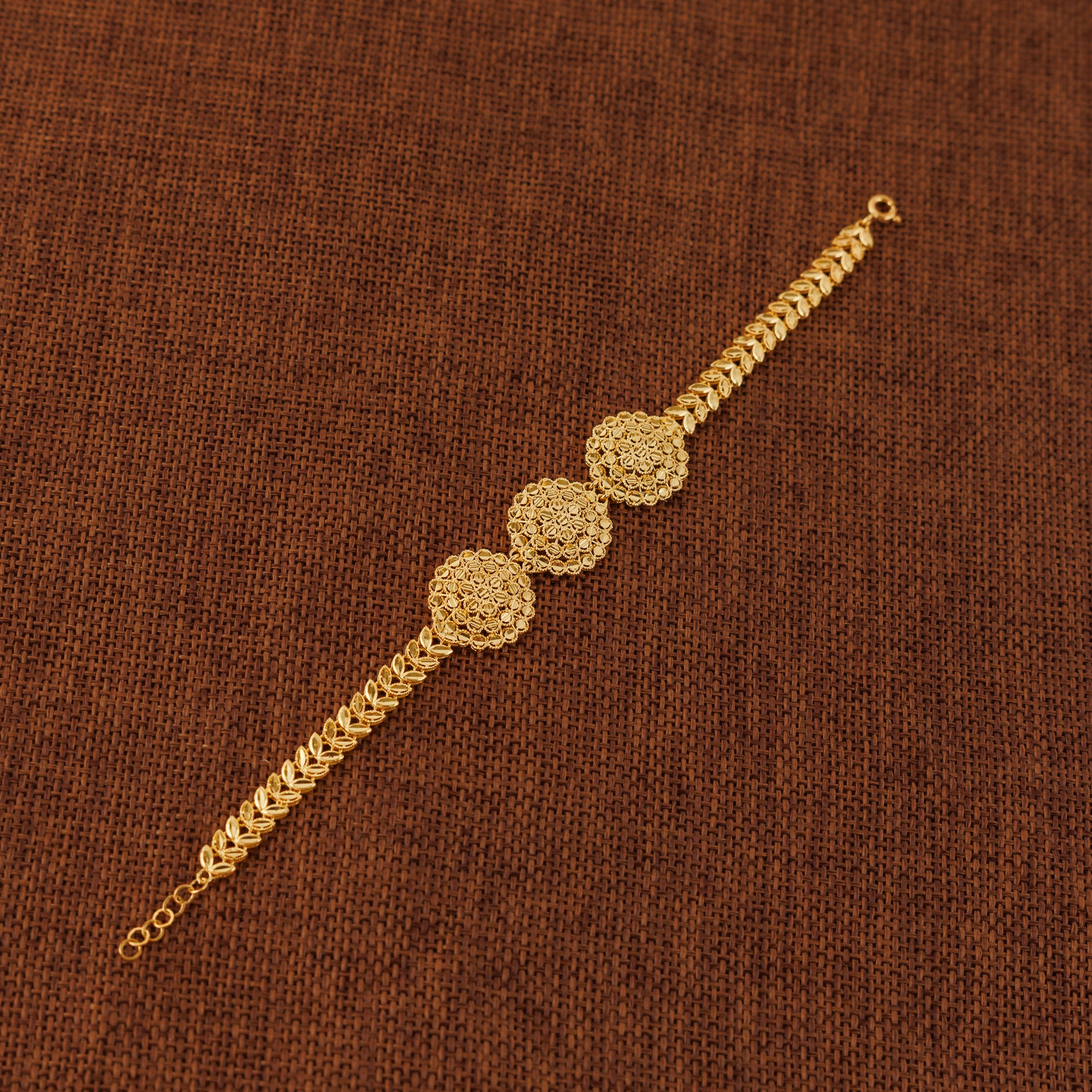 سوار RP 3 قطعة مع ورقة (D3) - Silver 925 و Gold Plated