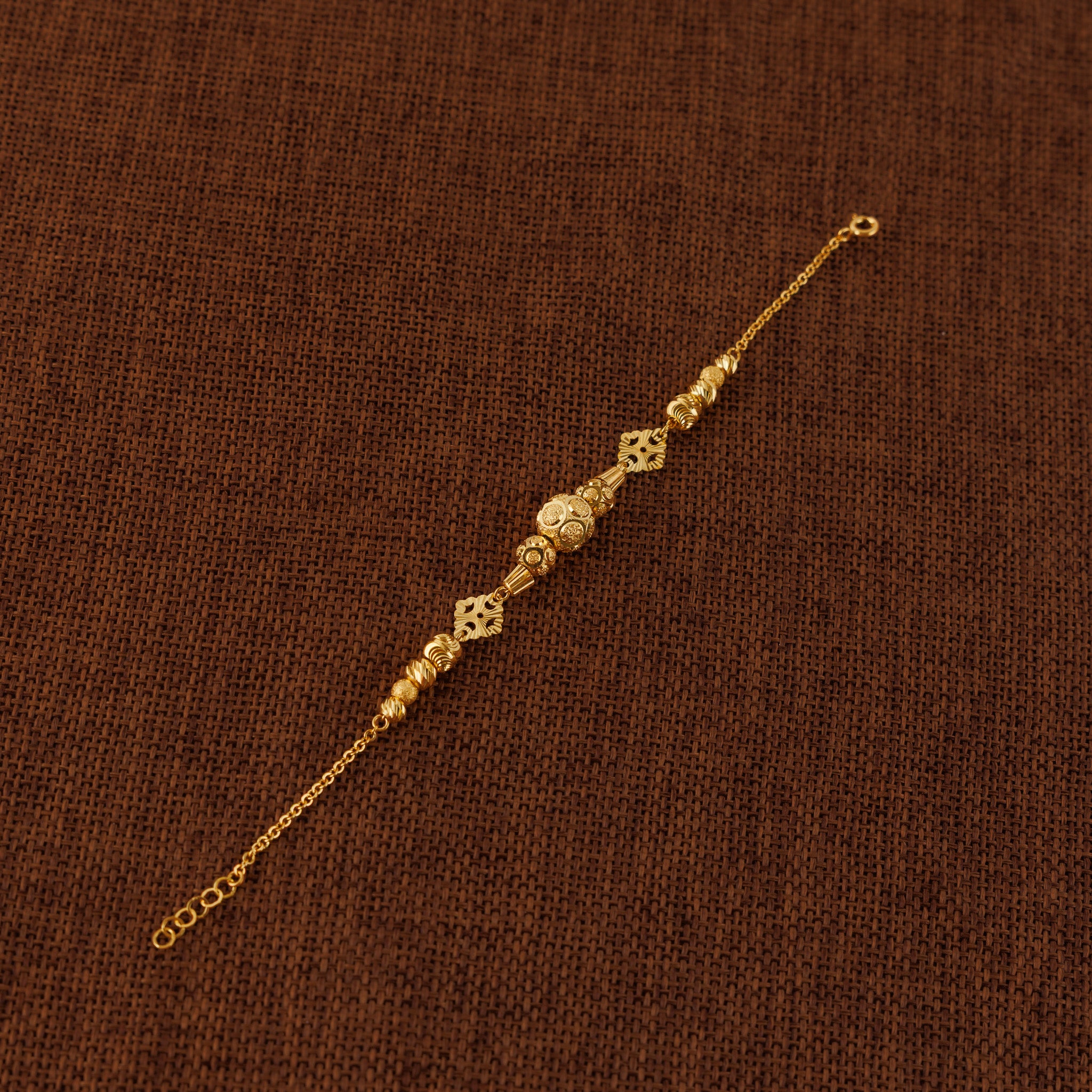 RP Beads & سوار خرز وكرات (D98) - فضة 925 & مطلي بالذهب