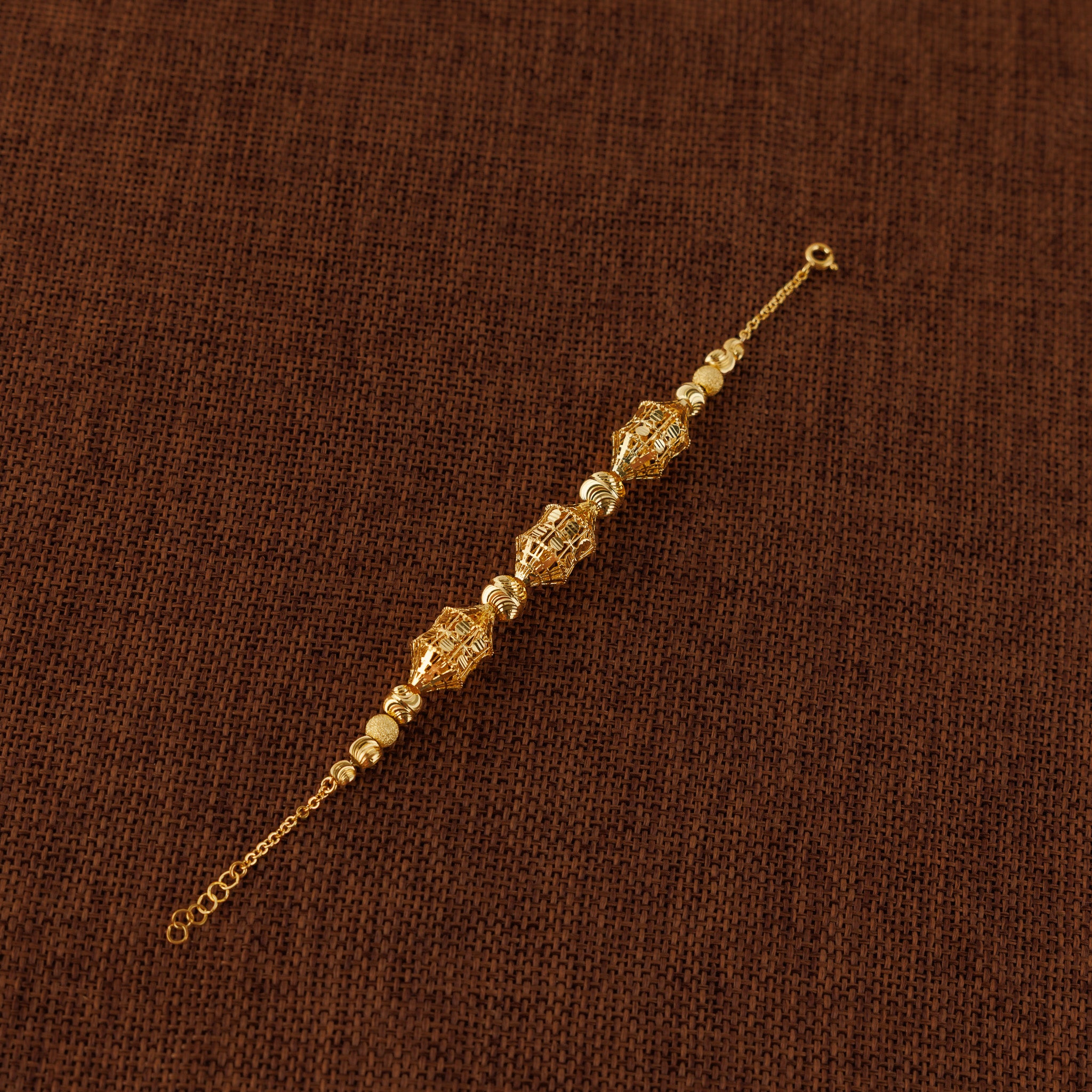 سوار خرز وكُرة RP (D81) - فضة 925 ومطلي بالذهب