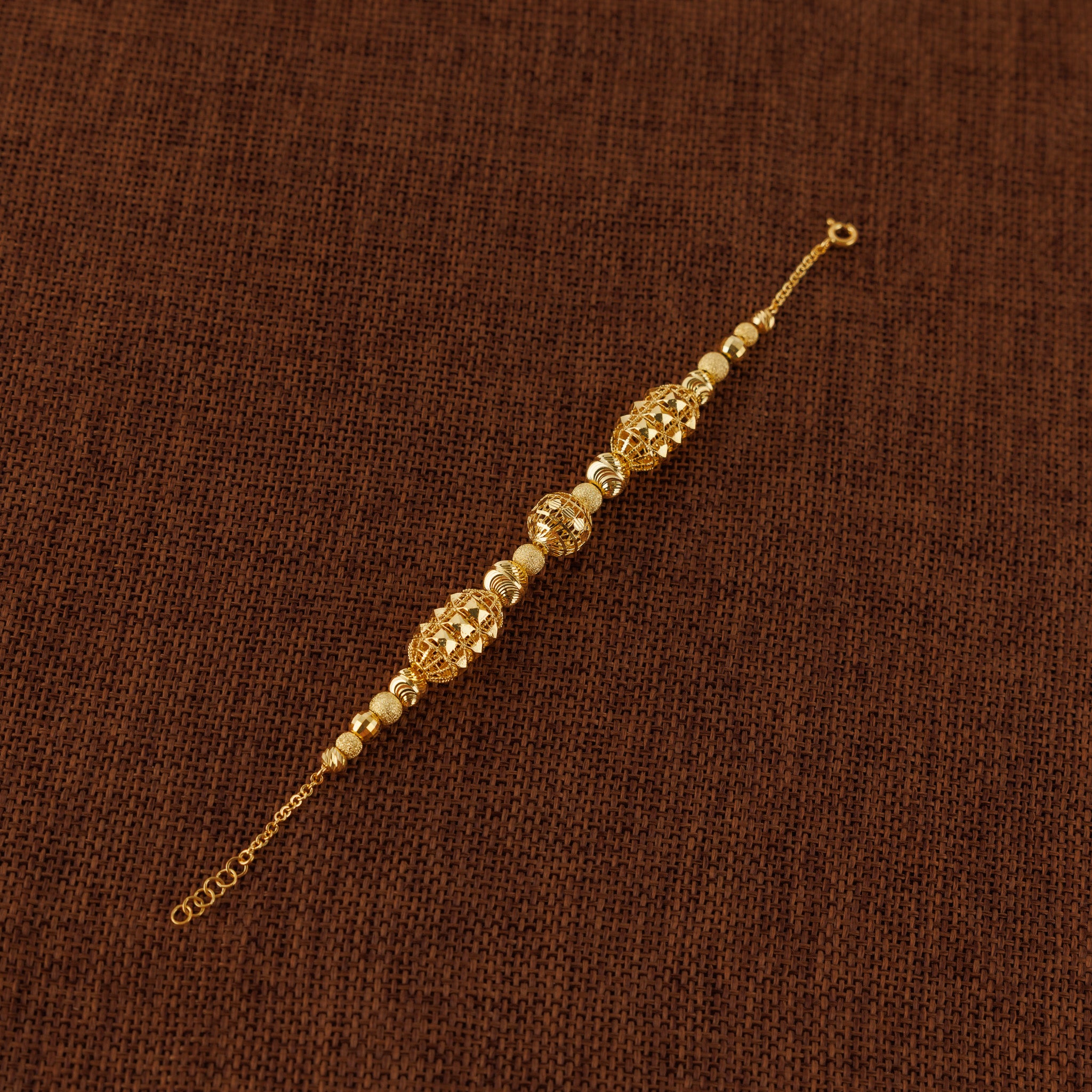 سوار خرز وكرة RP (D76) - فضة 925 ومطلي بالذهب