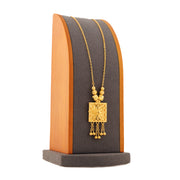 Diamond Cutt Frame Mala (D1)  - Silver 925 & Gold Plated