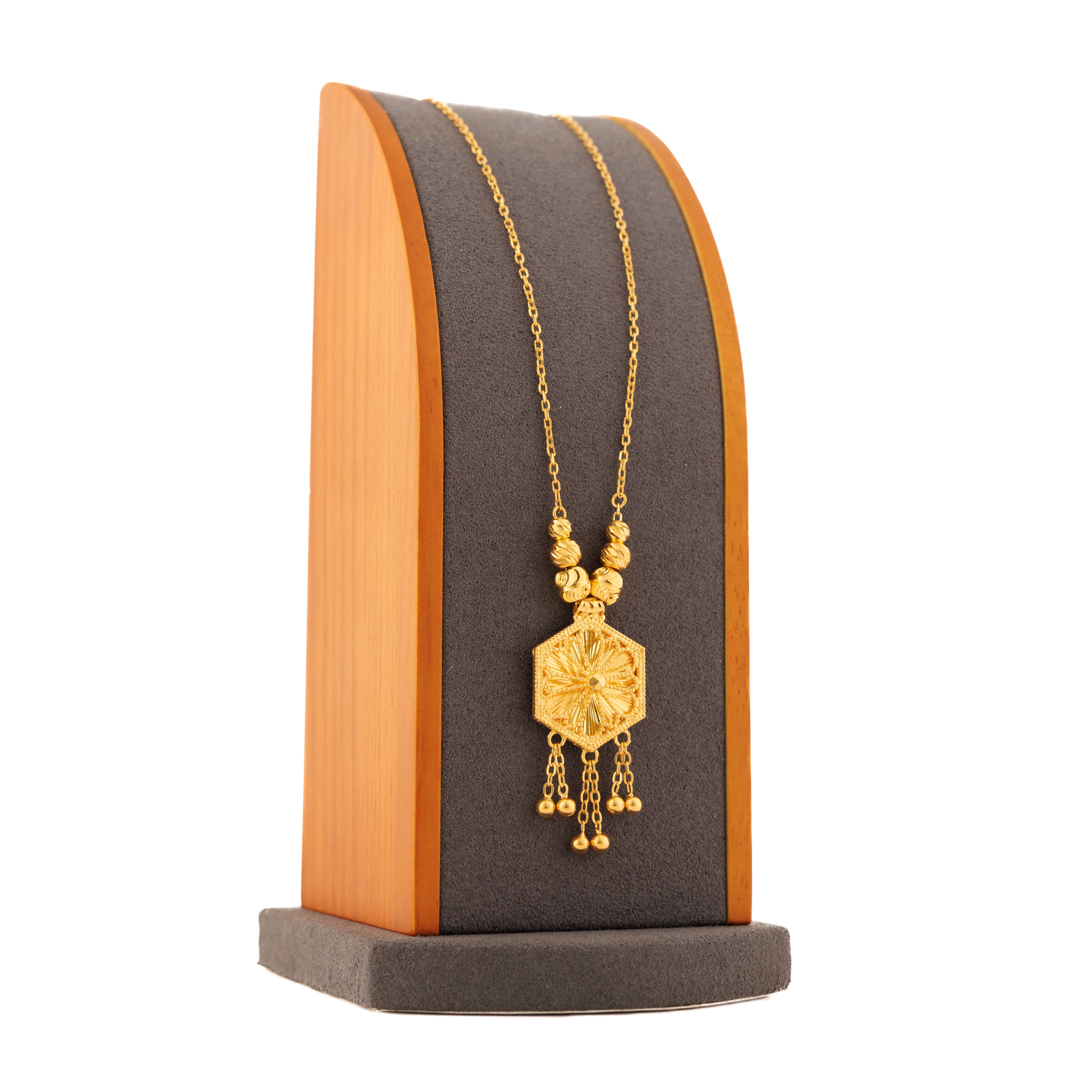 Diamond Cutt Hexa Mala (D1)  - Silver 925 & Gold Plated