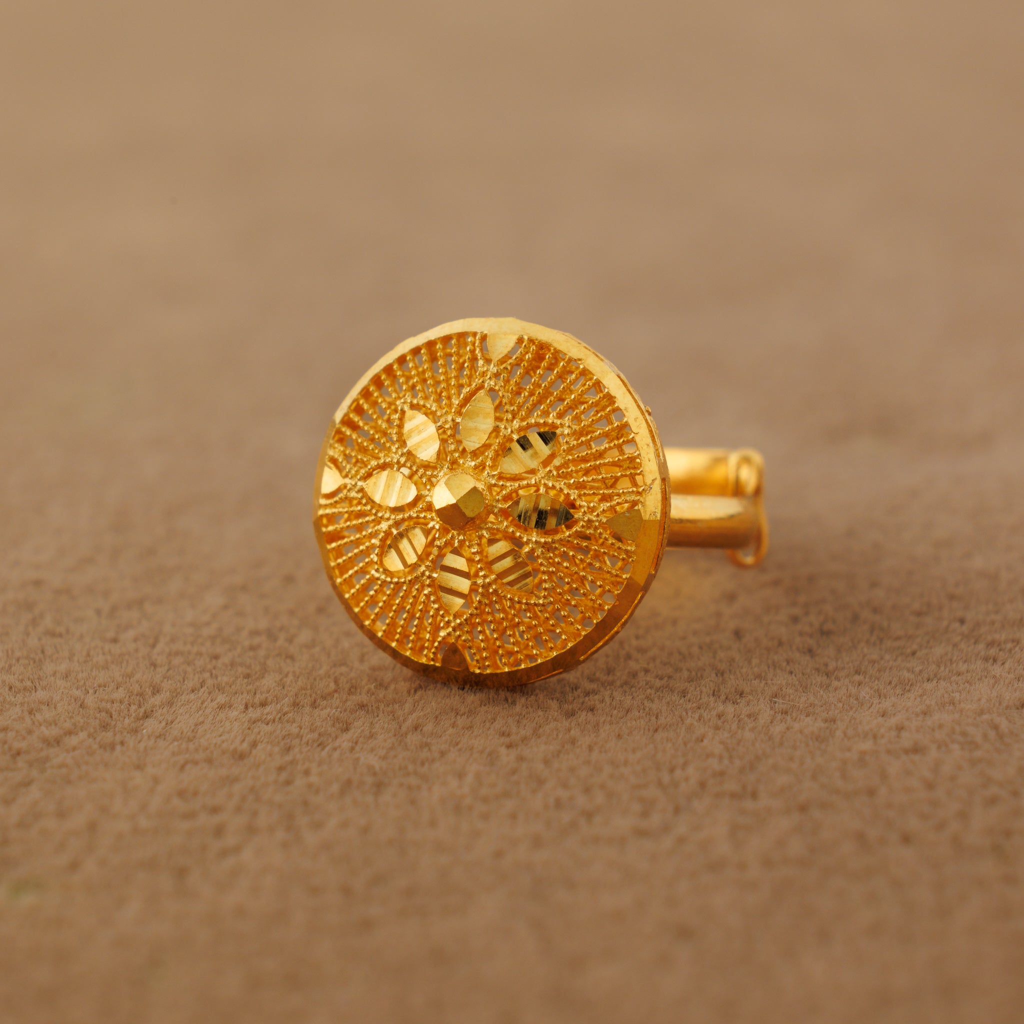 RP Shawahid Ring (D6) - Silver 925 و Gold Plated