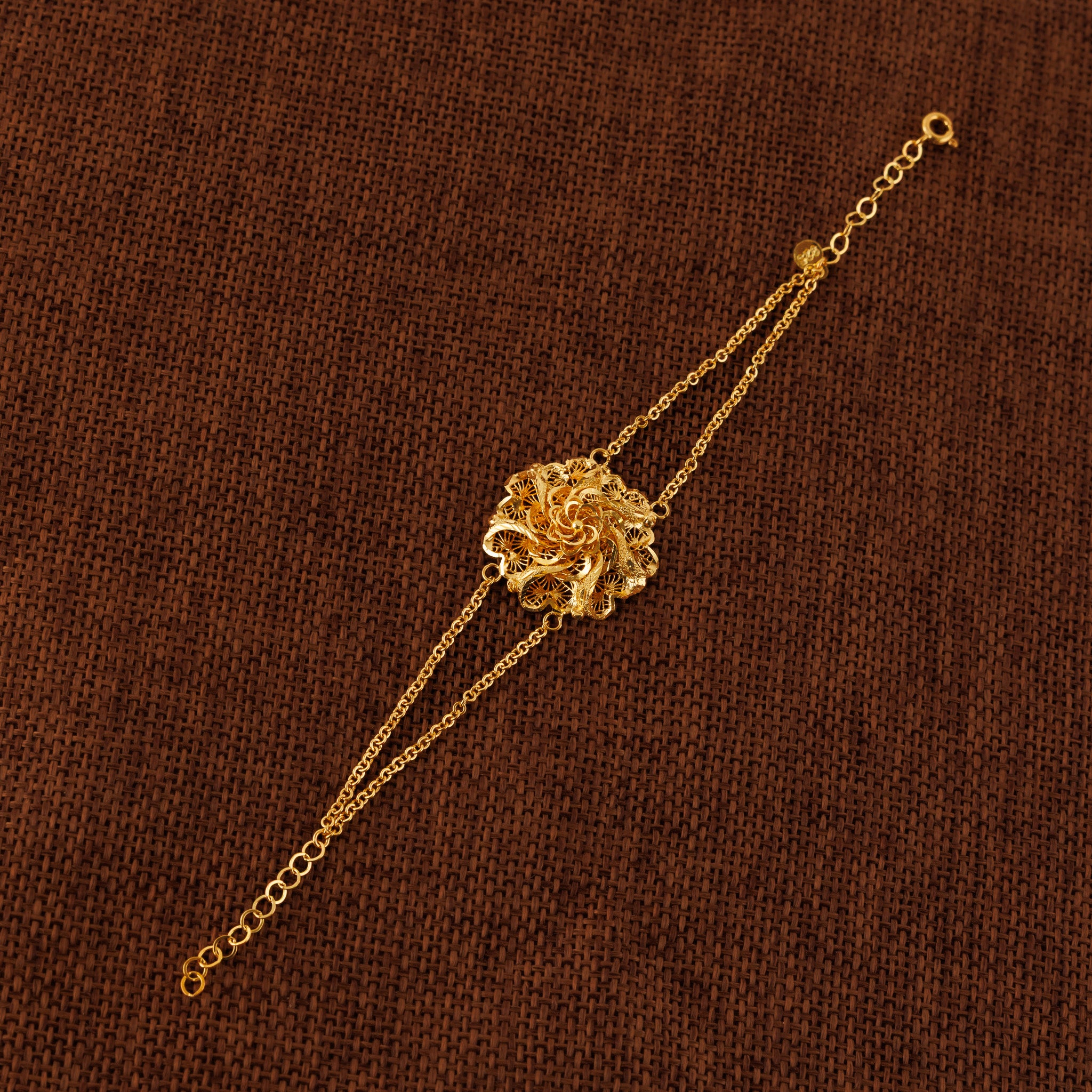 RP Beads & Ball Bracelet (D6) - Silver 925 & Gold Plated