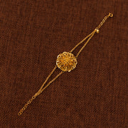 RP Beads & Ball Bracelet (D6) - Silver 925 & Gold Plated