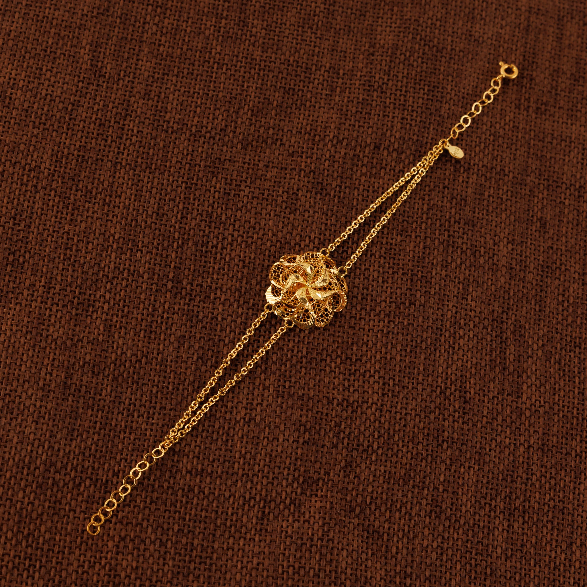 RP Beads & Ball Bracelet (D6) - Silver 925 & Gold Plated