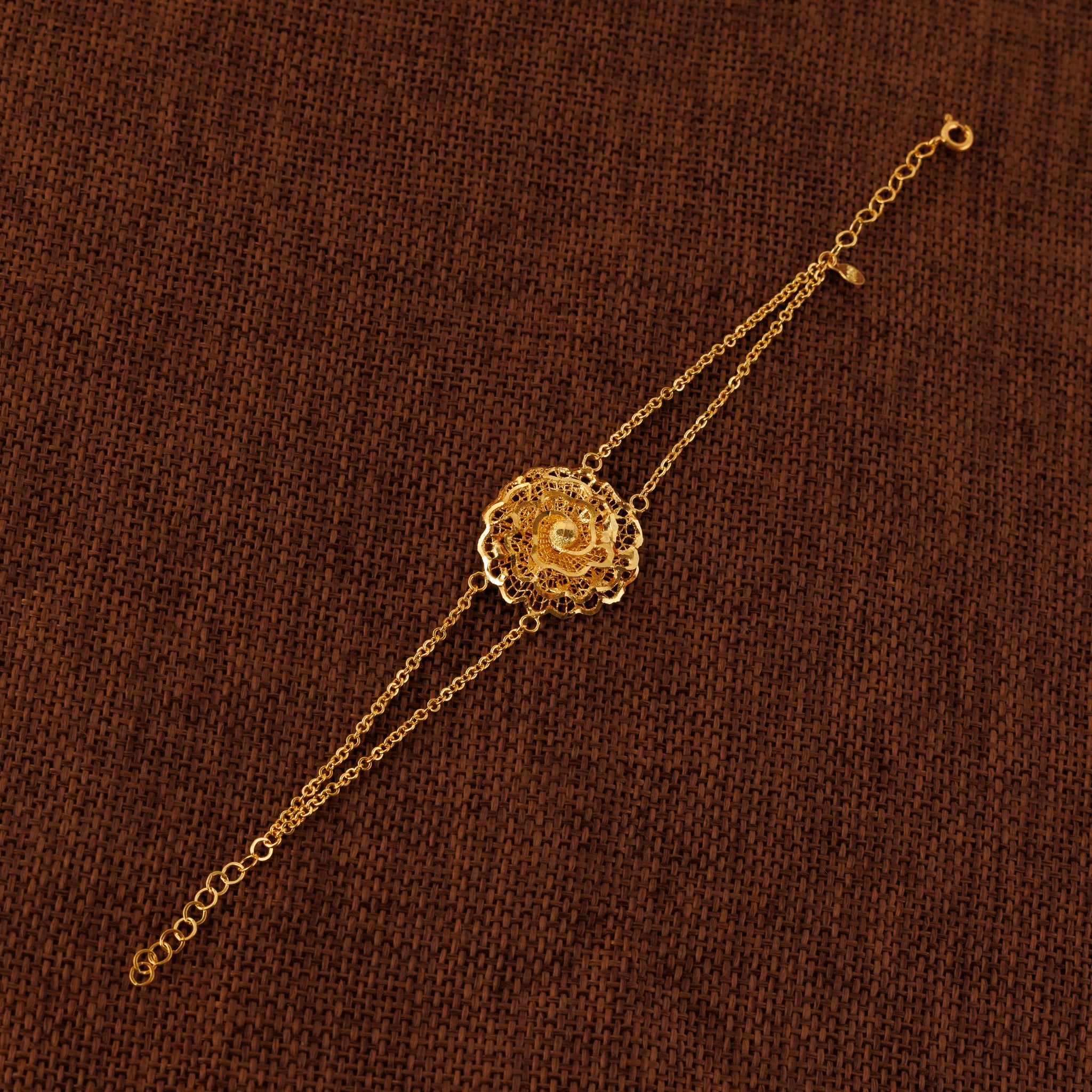 RP Beads & Ball Bracelet (D6) - Silver 925 & Gold Plated