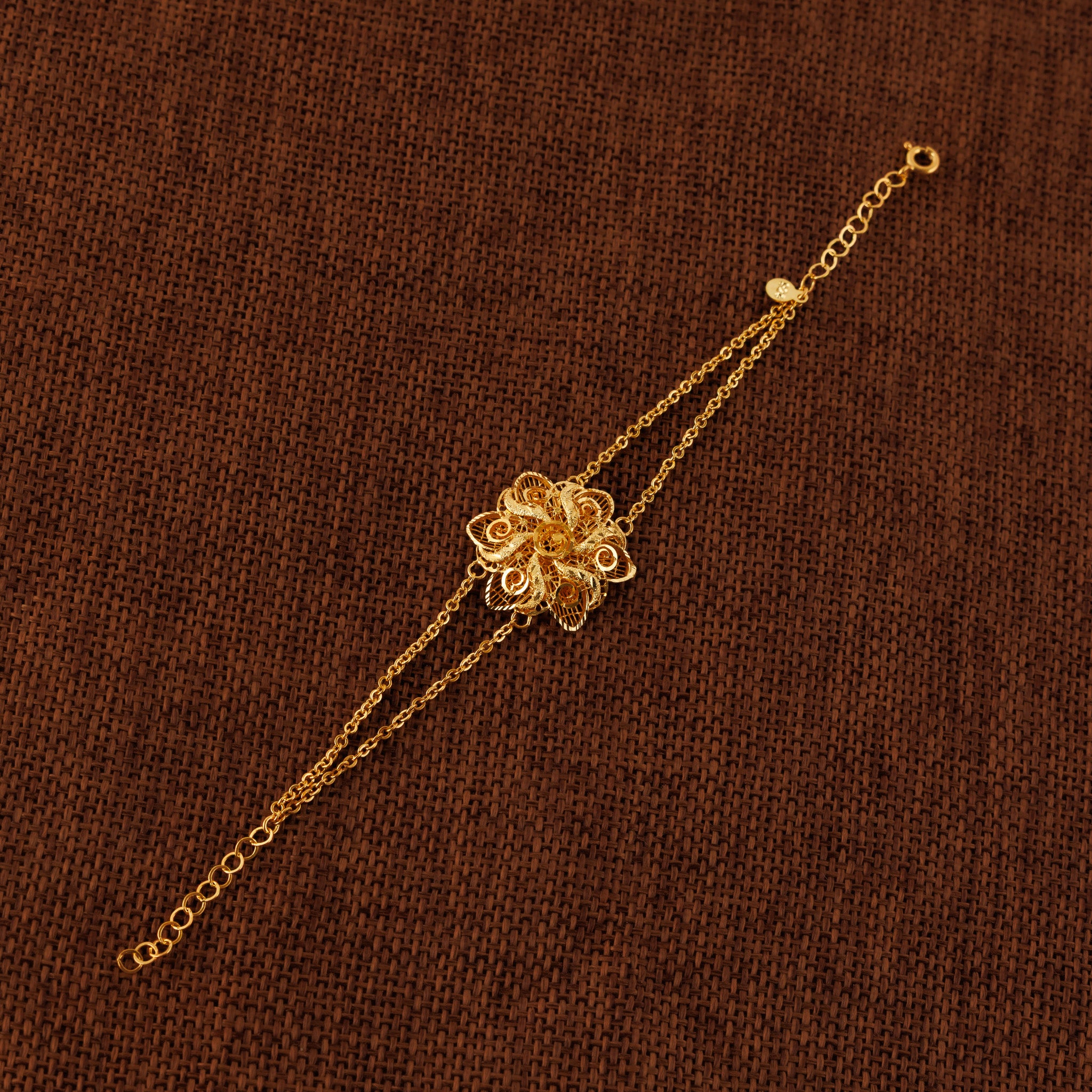 RP Beads & Ball Bracelet (D6) - Silver 925 & Gold Plated