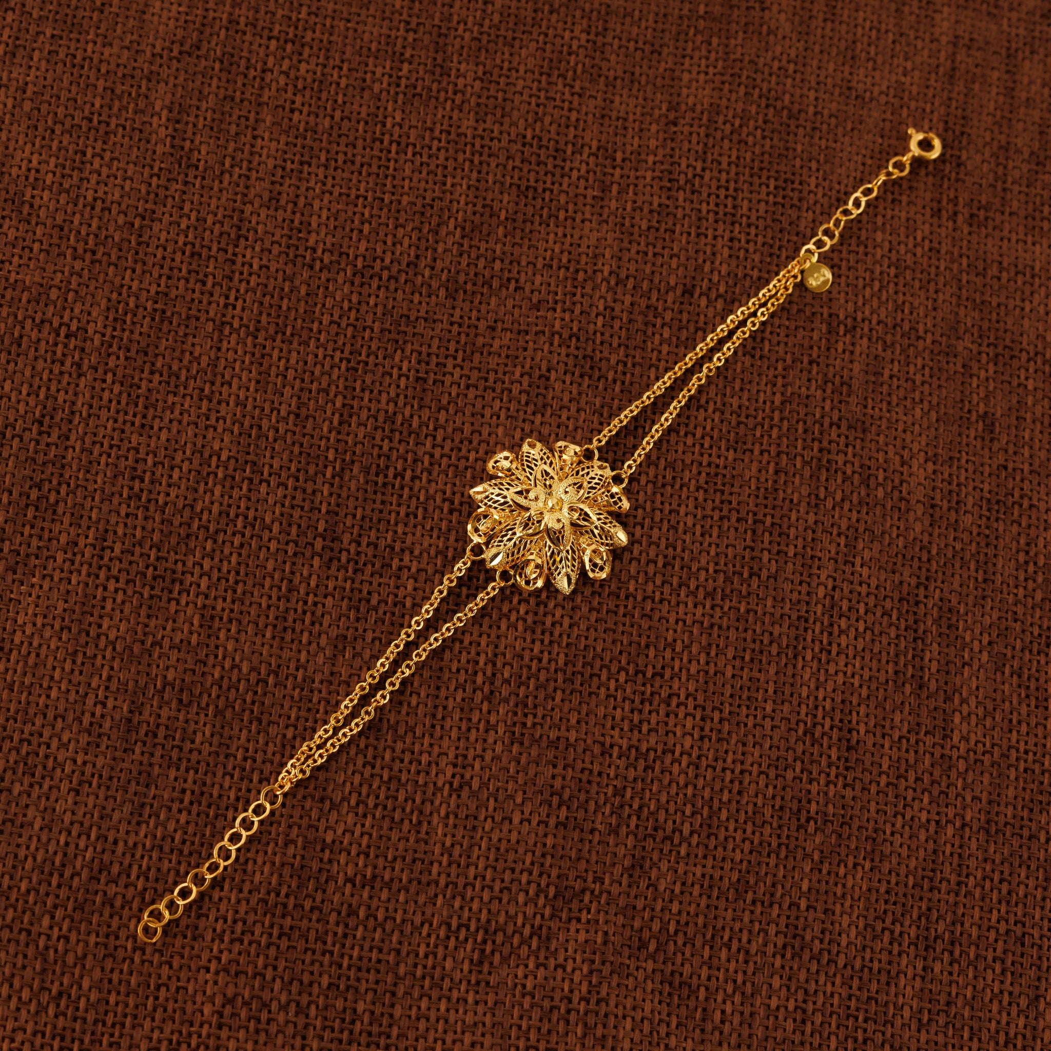 RP Beads & Ball Bracelet (D6) - Silver 925 & Gold Plated