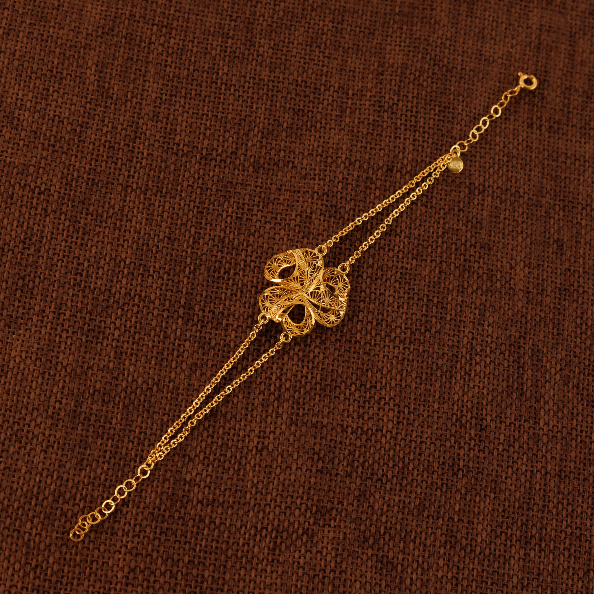 RP Beads & Ball Bracelet (D6) - Silver 925 & Gold Plated