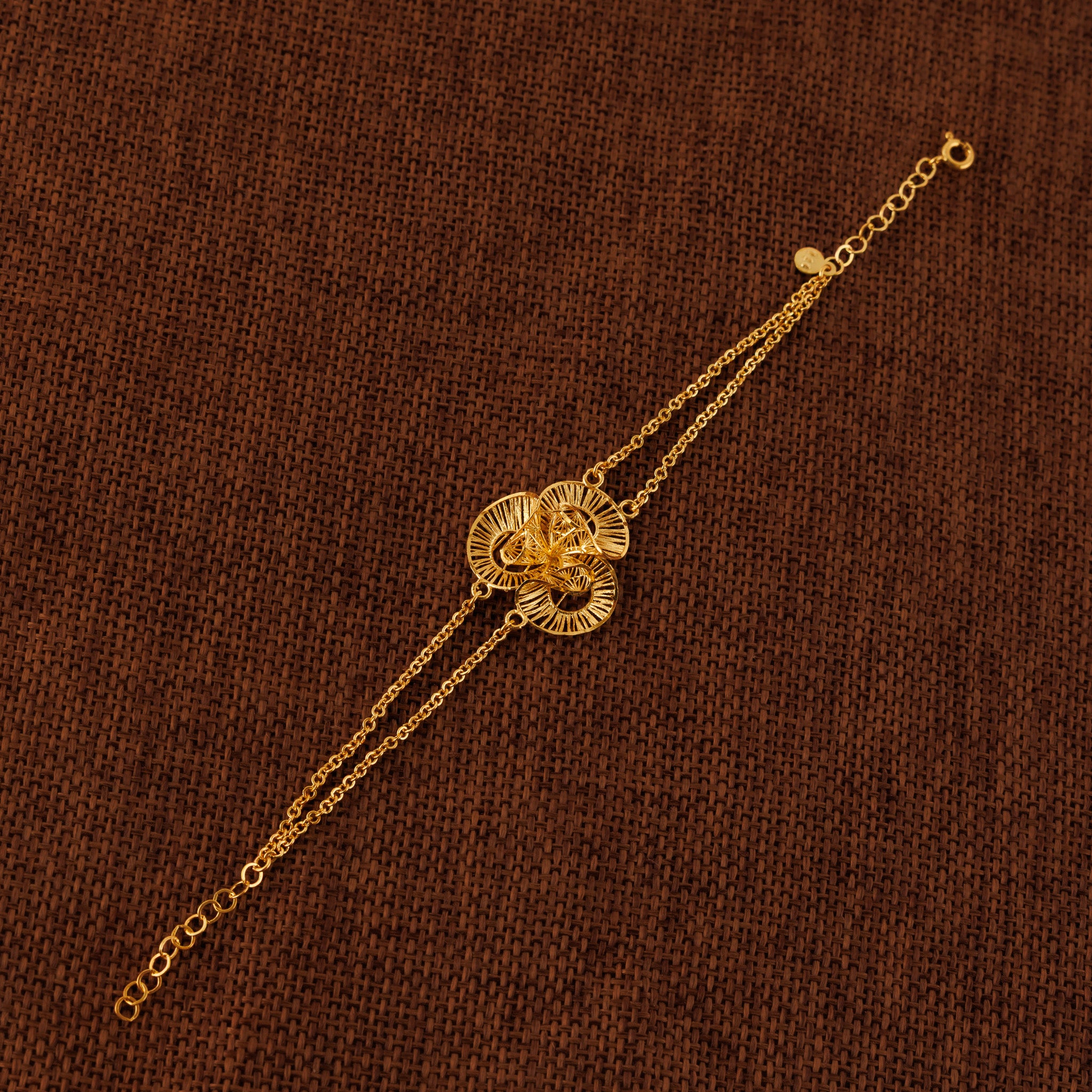 RP Beads & Ball Bracelet (D6) - Silver 925 & Gold Plated