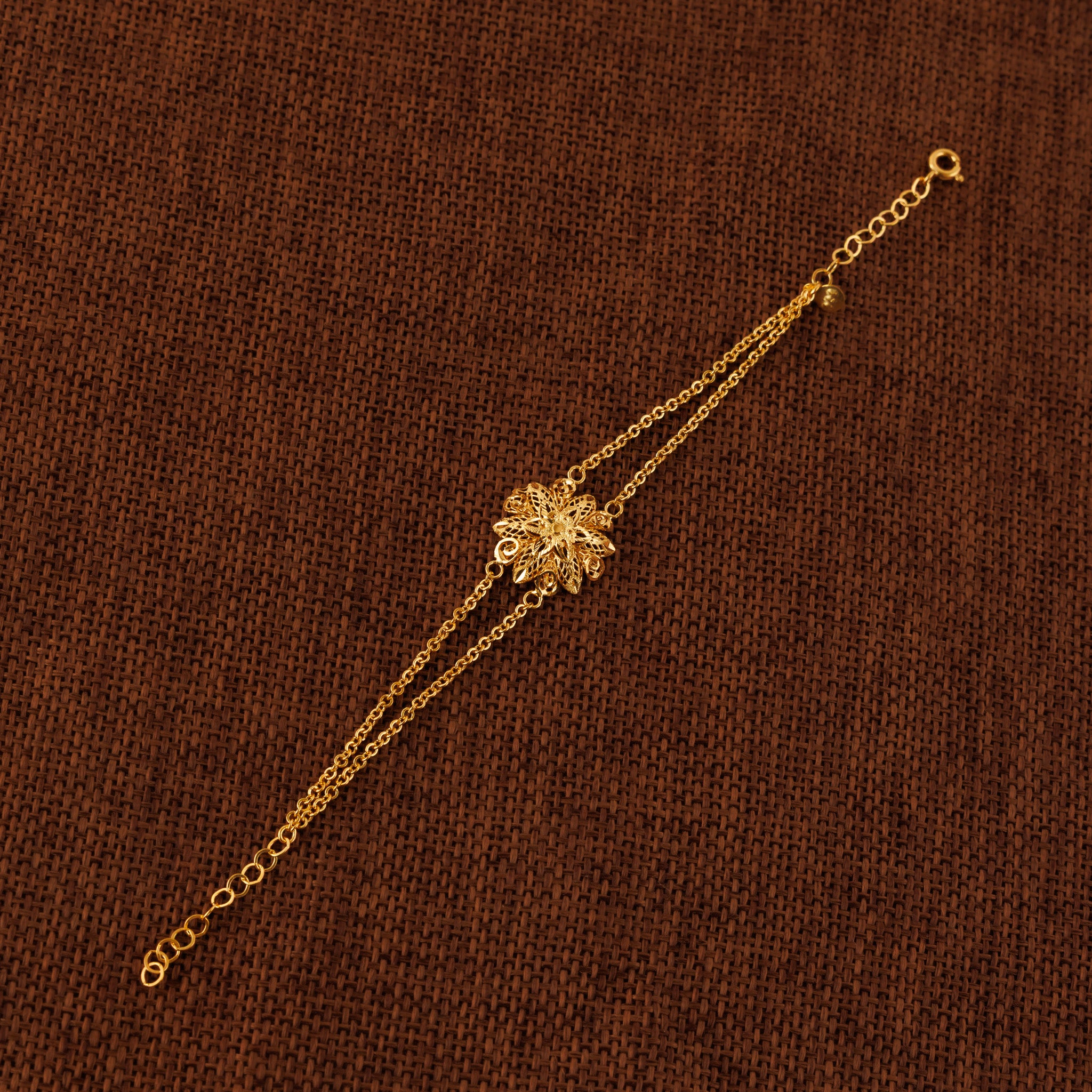 RP Beads & Ball Bracelet (D6) - Silver 925 & Gold Plated