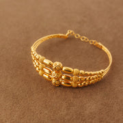 3 Line Kid's Beads Cuff Bracelet (D12)- Silver 925 & Gold Plated