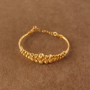 RP Beads & Ball Bracelet (D6) - Silver 925 & Gold Plated