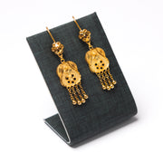 Casting Earrings (D1) - 925 Silver & 24K Gold Plated
