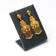 Casting Earrings (D15) - 925 Silver & 24K Gold Plated