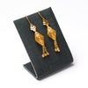 Barrel Shaped Earrings (D4) - Silver 925 & Gold Plated