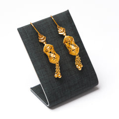 أقراط على شكل برميل (D6) - Silver 925 و Gold Plated
