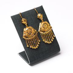 Casting Earrings (D2) - 925 Silver & 24K Gold Plated