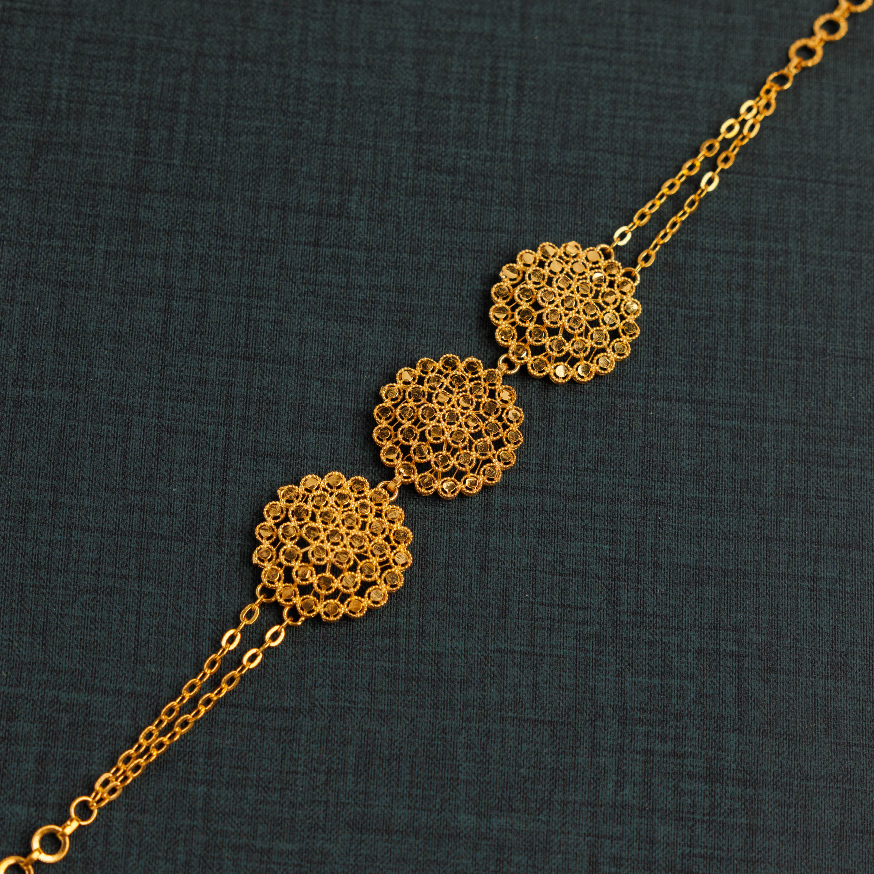 RP 3 قطعة سوار / سلسلة (D3) - Silver 925 و Gold Plated