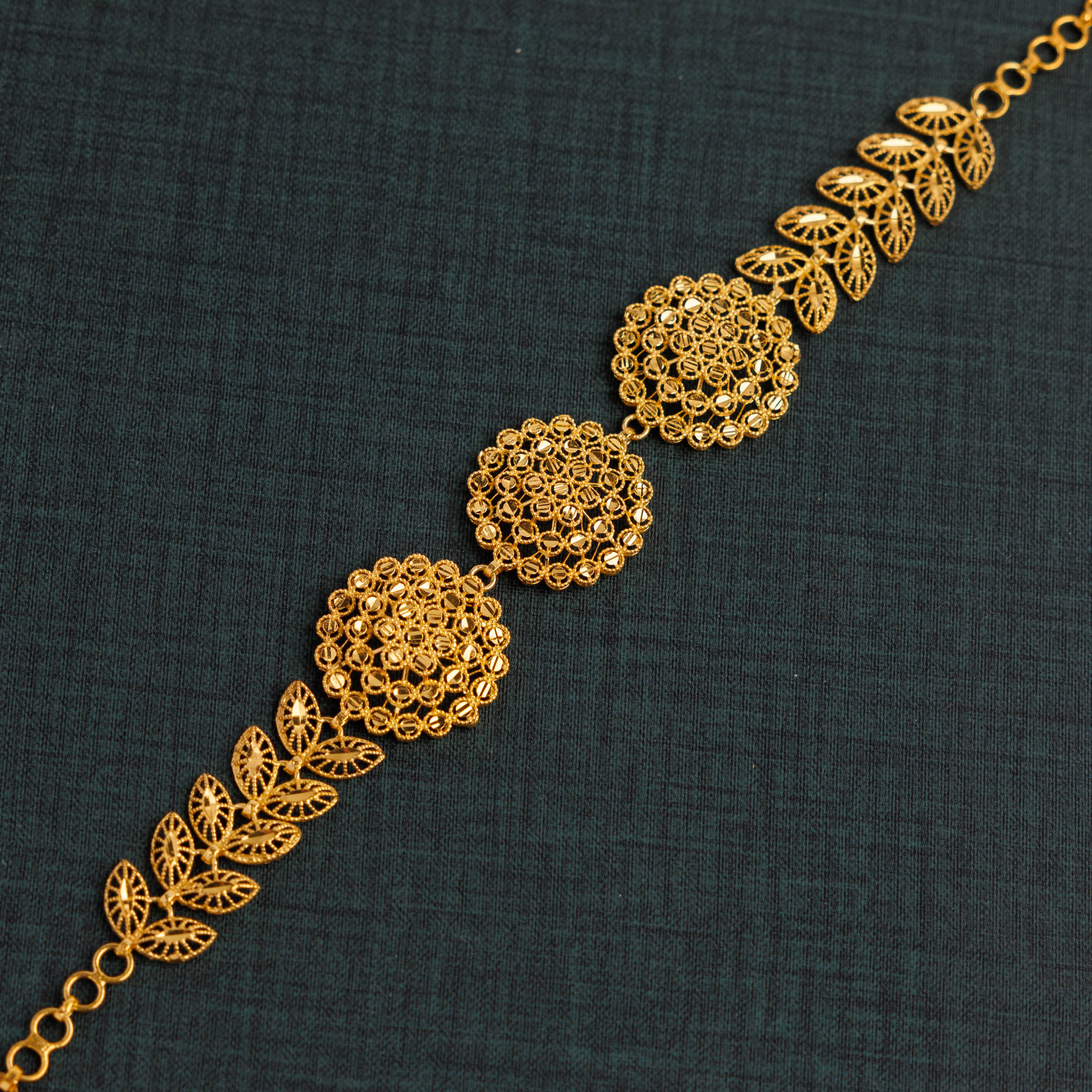 سوار RP 3 قطعة مع ورقة (D3) - Silver 925 و Gold Plated