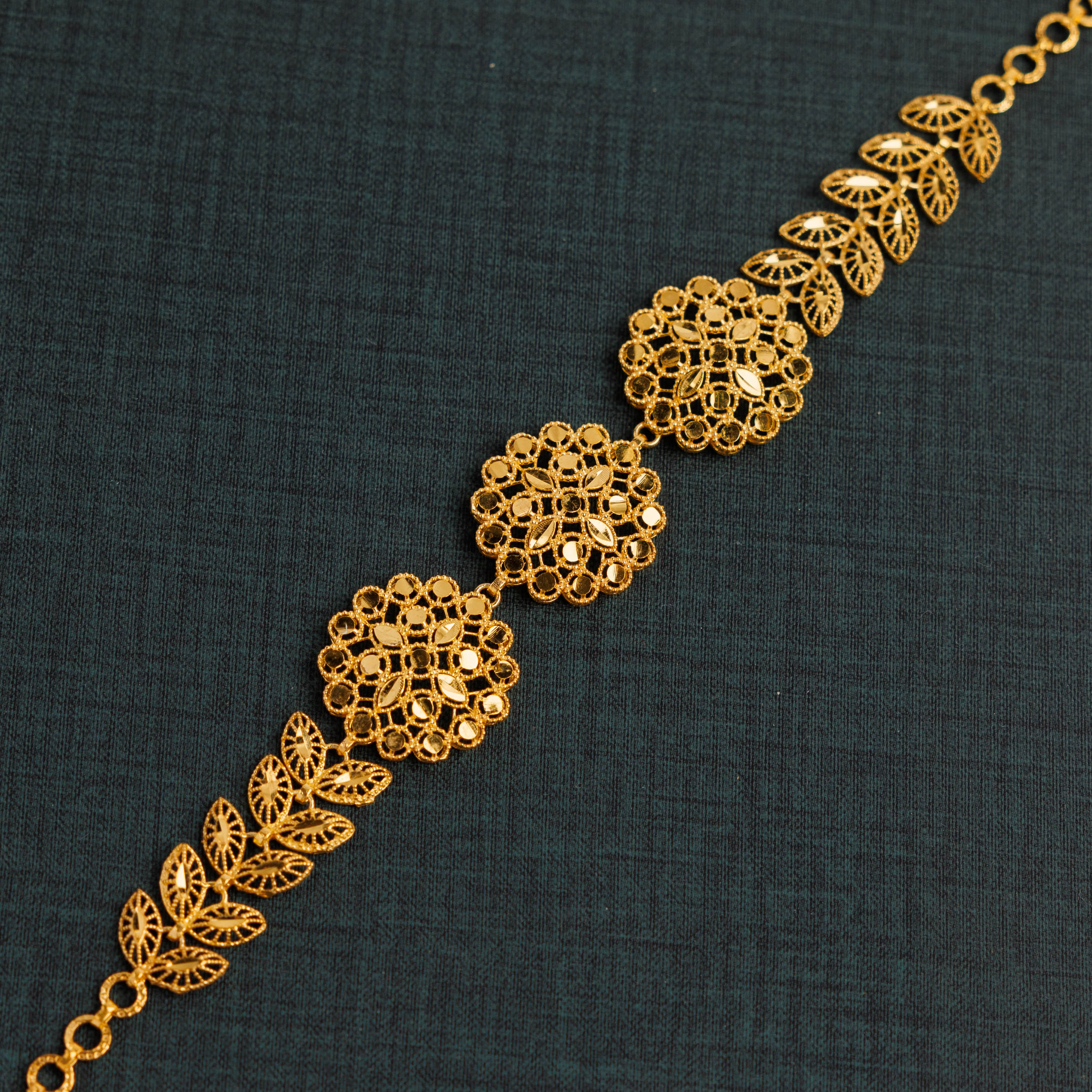سوار RP 3 قطعة مع ورقة (D4) - Silver 925 و Gold Plated