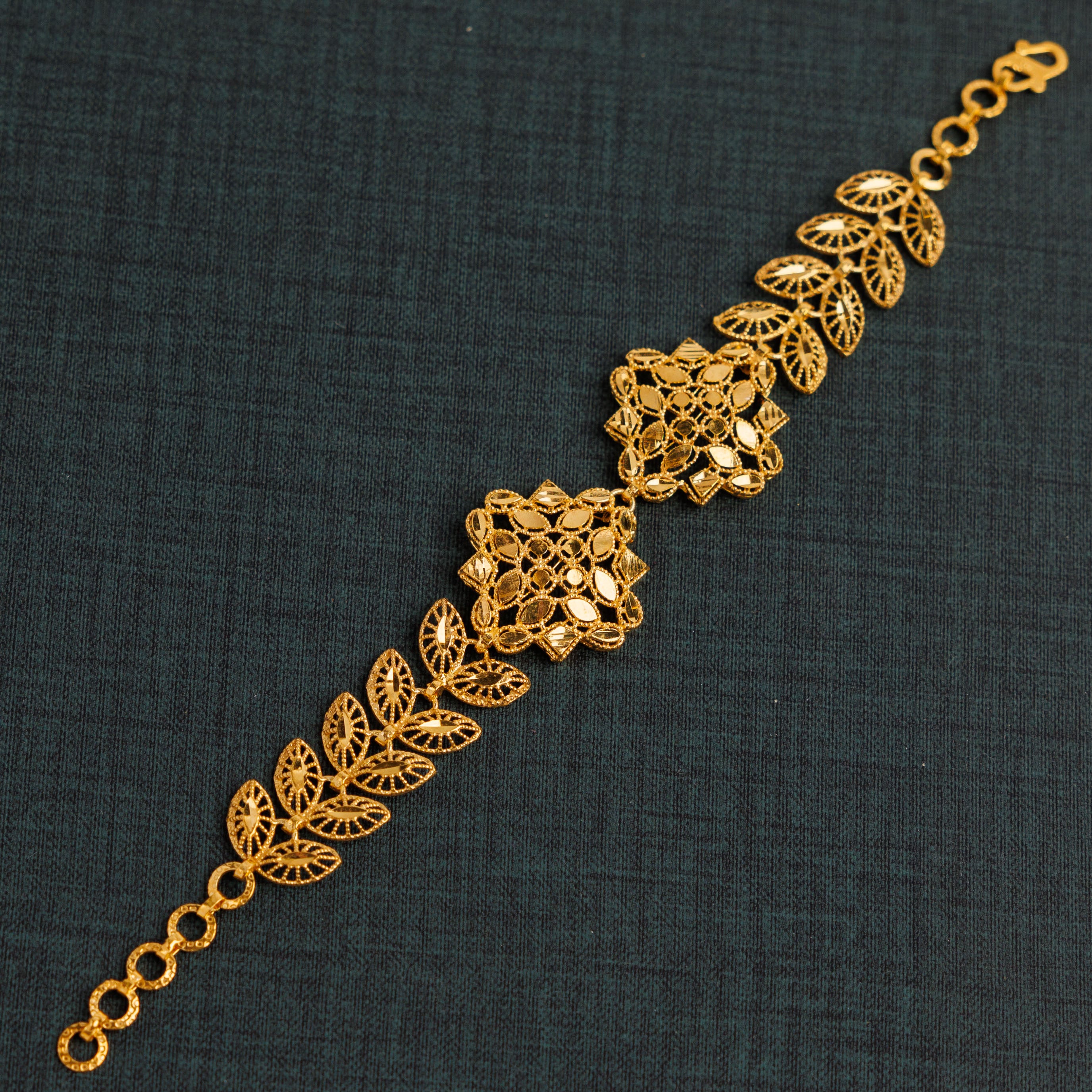 سوار RP 2 قطعة مع ورقة (D6) - Silver 925 و Gold Plated