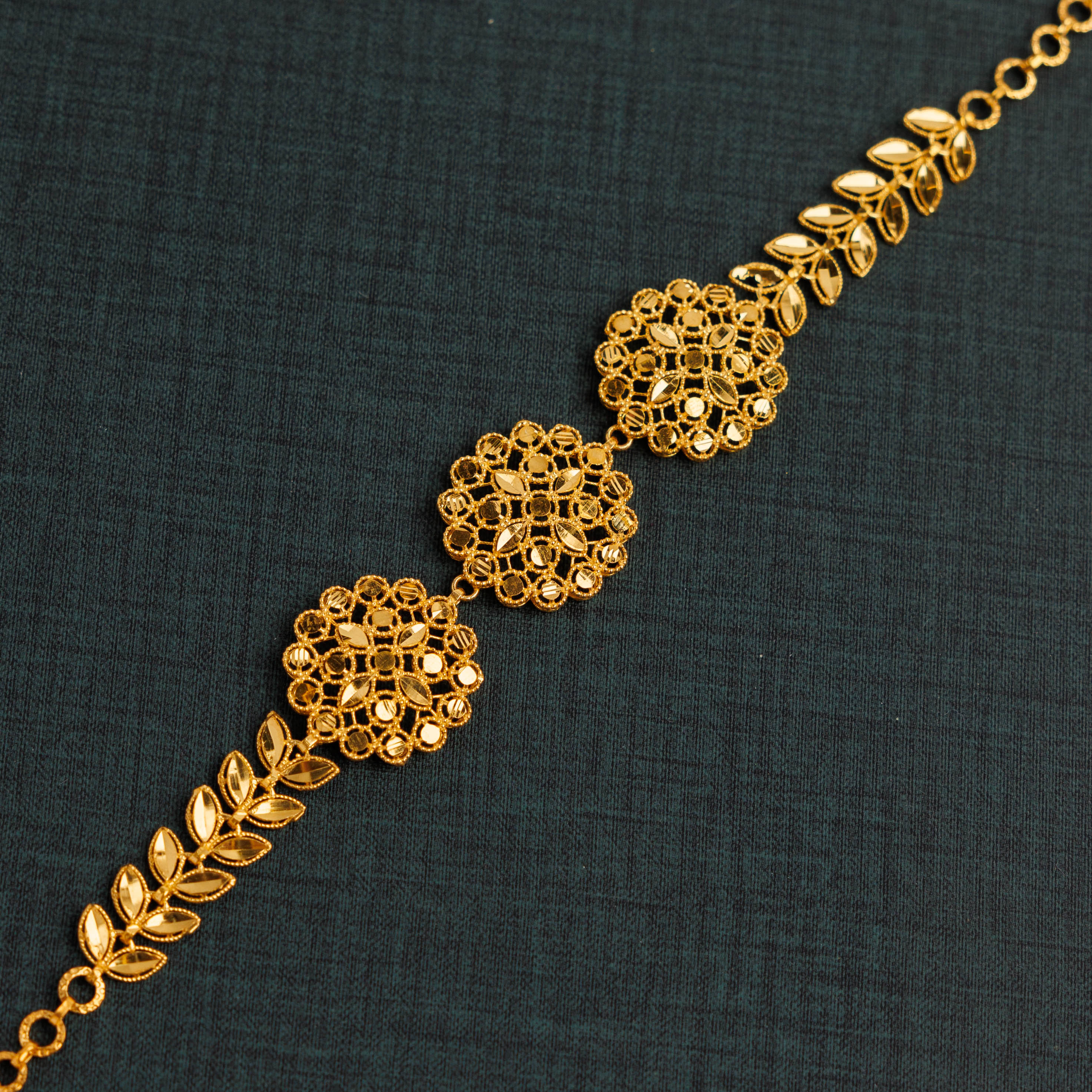 سوار RP 3 قطعة مع ورقة (D4) - Silver 925 و Gold Plated