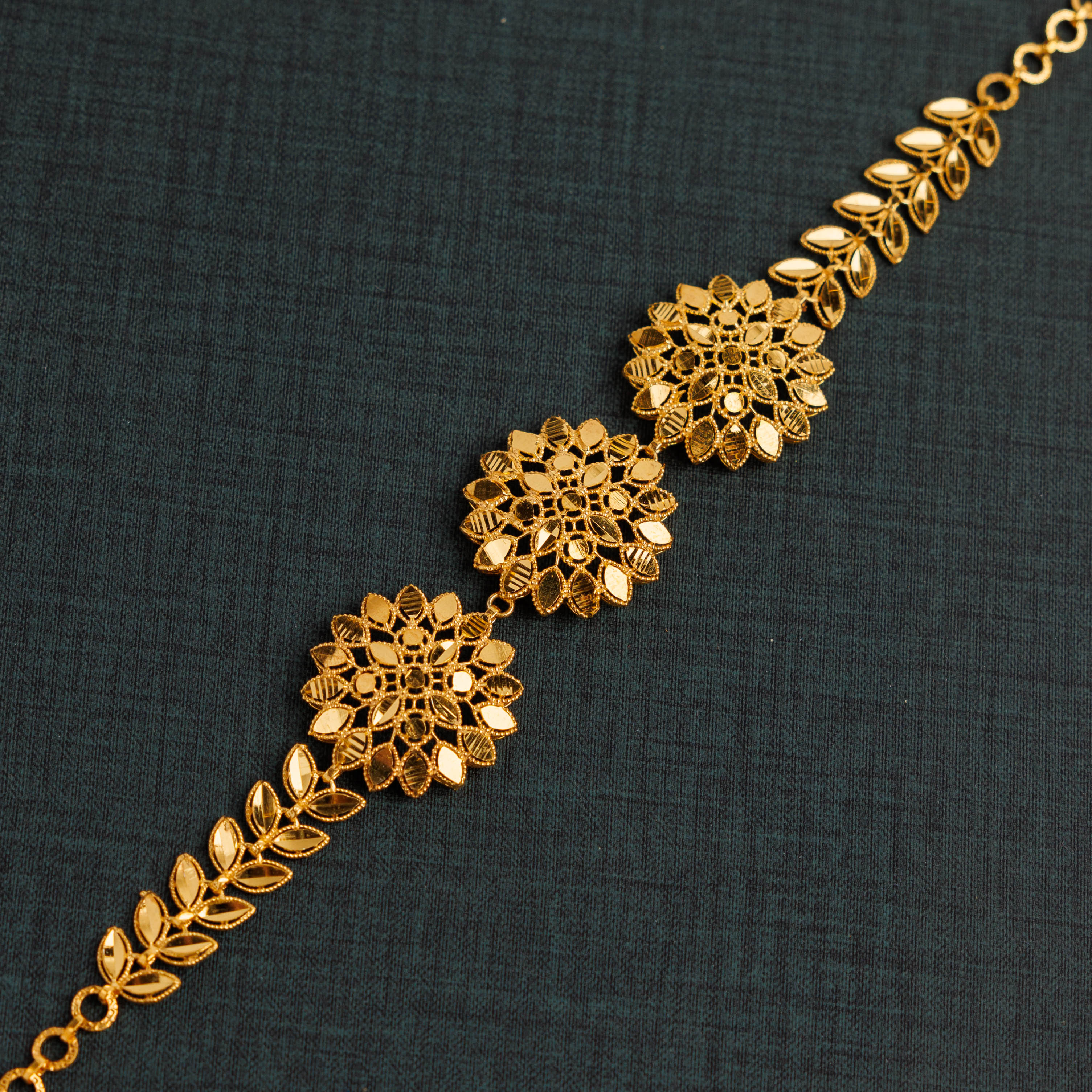 سوار RP 3 قطعة مع ورقة (D5) - Silver 925 و Gold Plated
