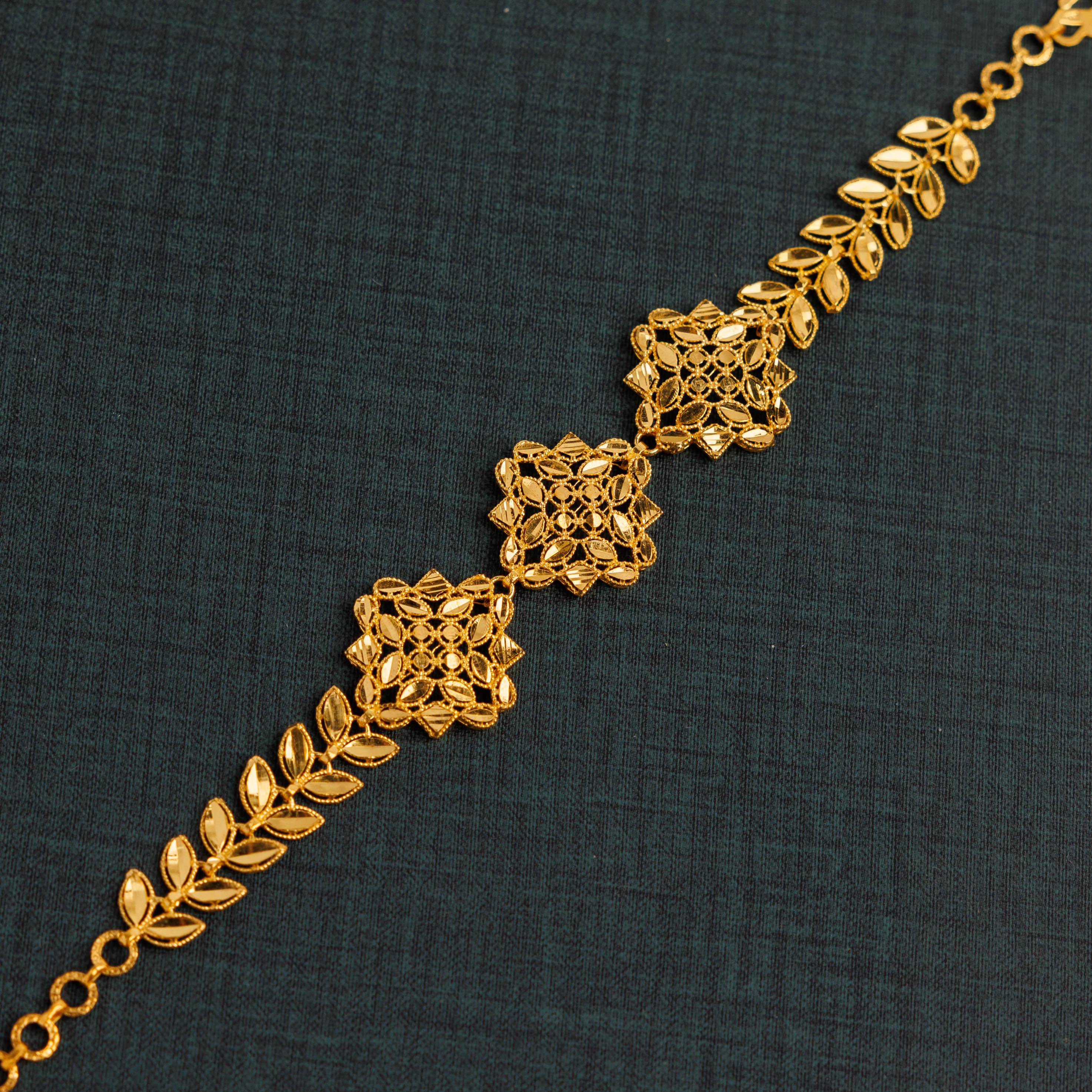 سوار RP 3 قطعة مع ورقة (D6) - Silver 925 و Gold Plated