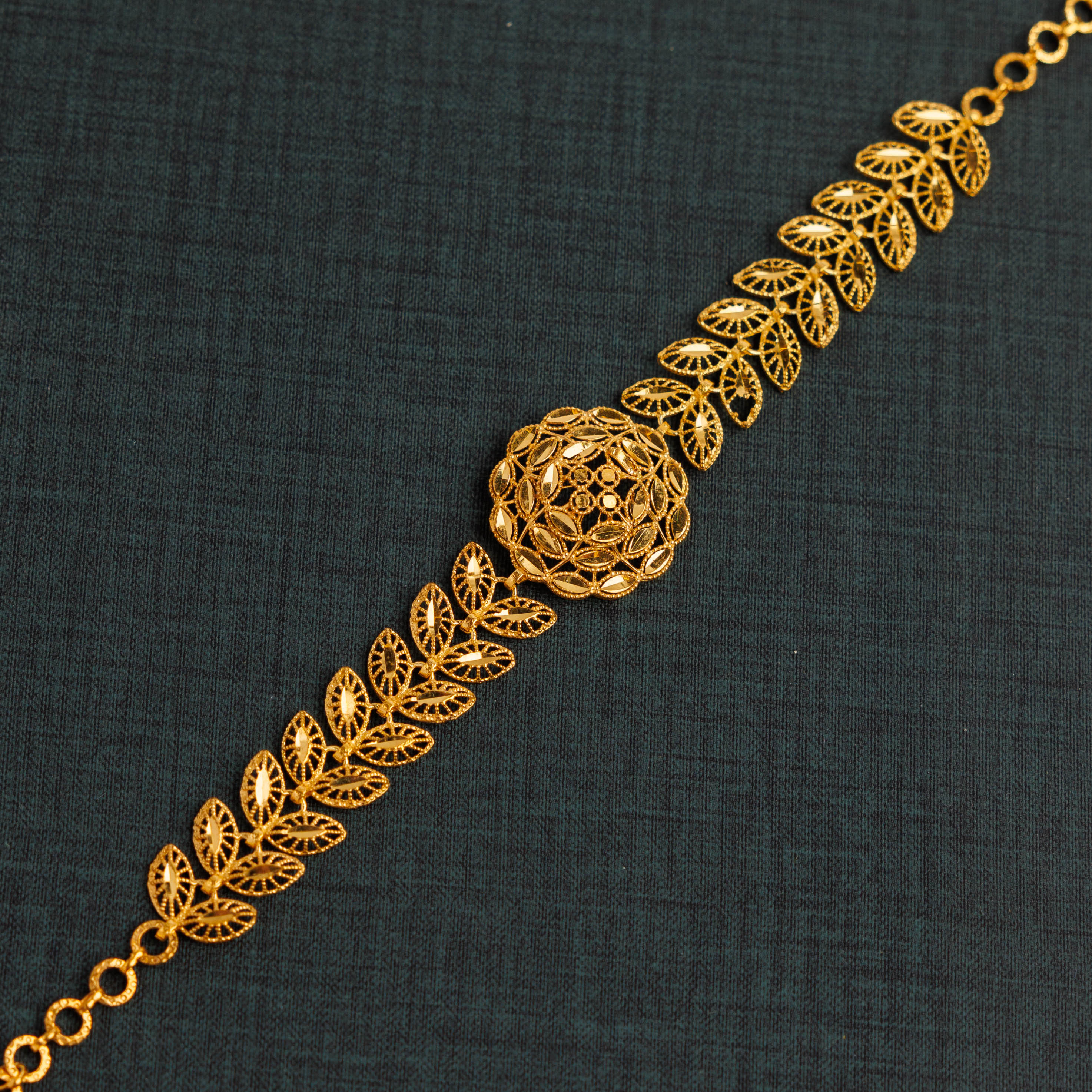 سوار RP 1 قطعة مع Leaf (D2) - Silver 925 و Gold Plated