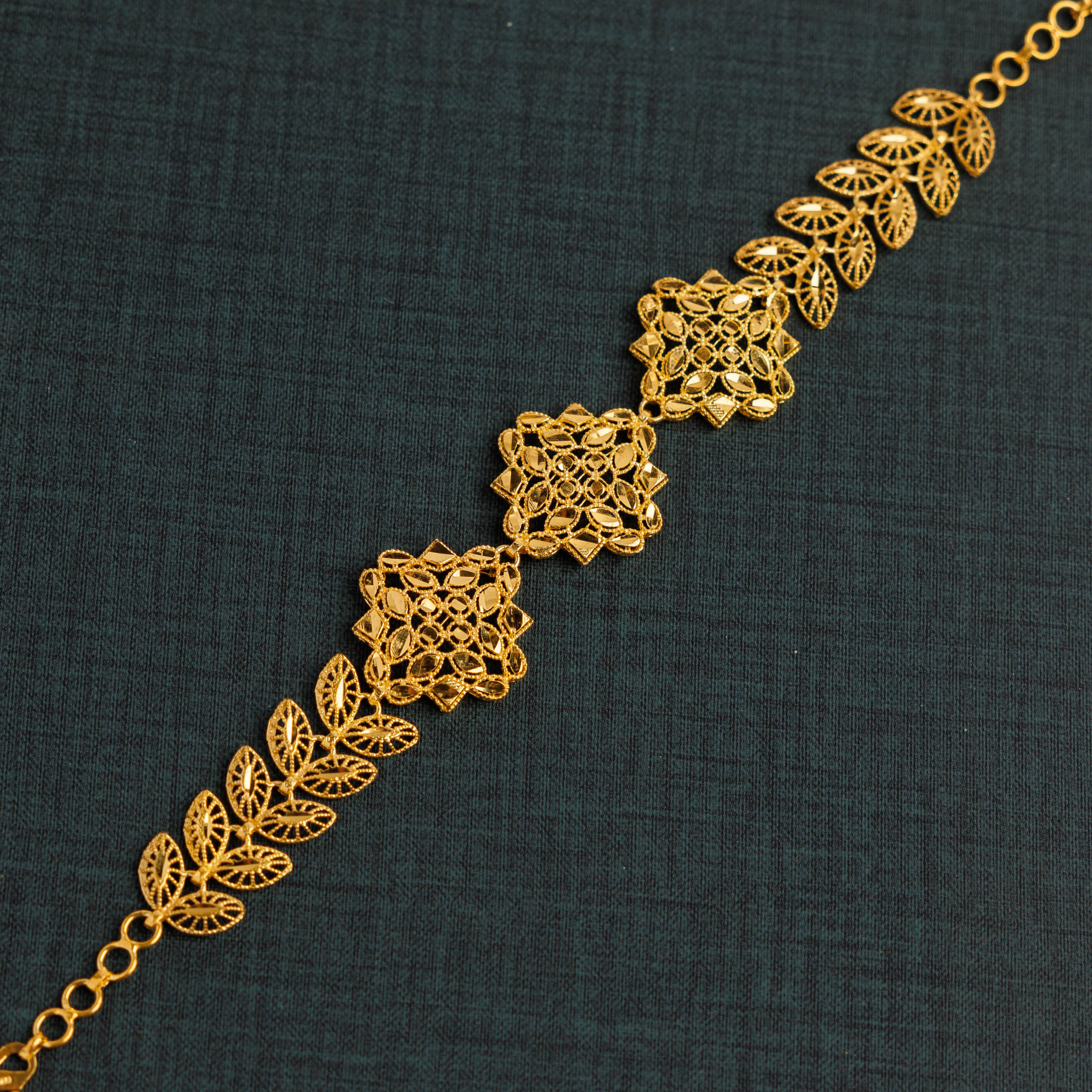 سوار RP 3 قطعة مع ورقة (D6) - Silver 925 و Gold Plated