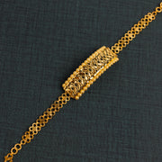 Gold Plated Sterling Silver 925 leaf bracelet