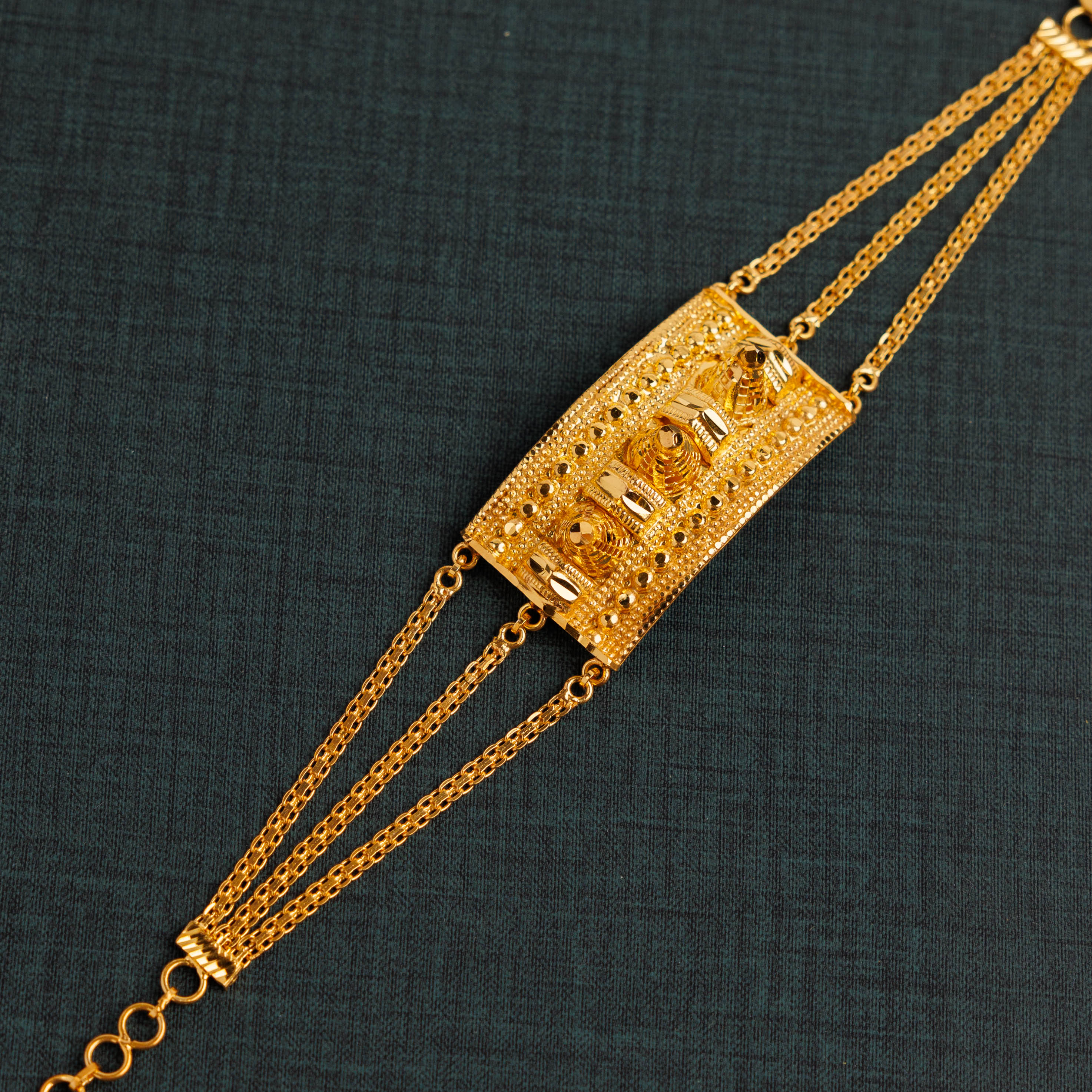 (3 قطع) سوار Mushawak Big Mushawak - Silver 925 و Gold Plated