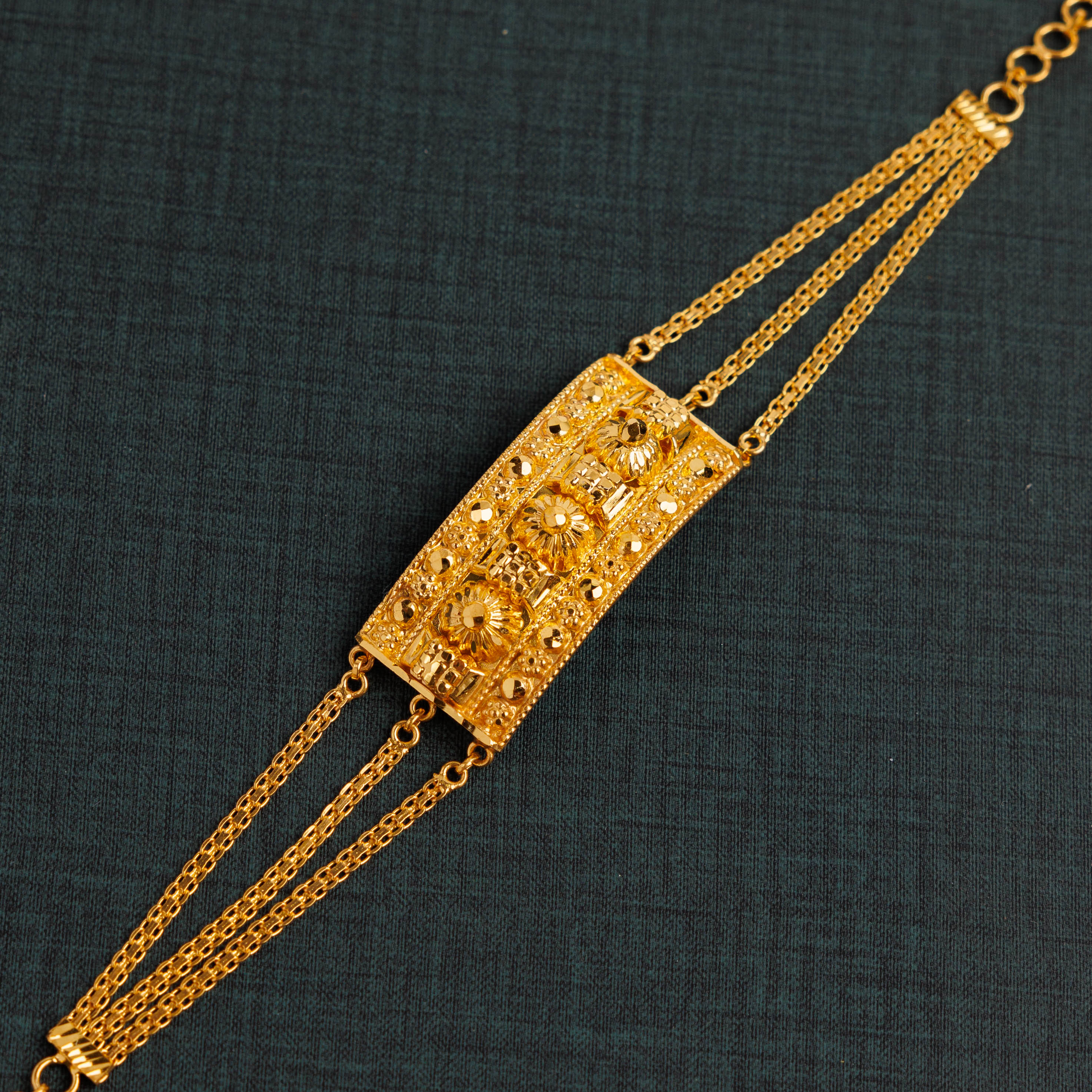 (3 قطع) سوار Mushawak Big Mushawak - Silver 925 و Gold Plated