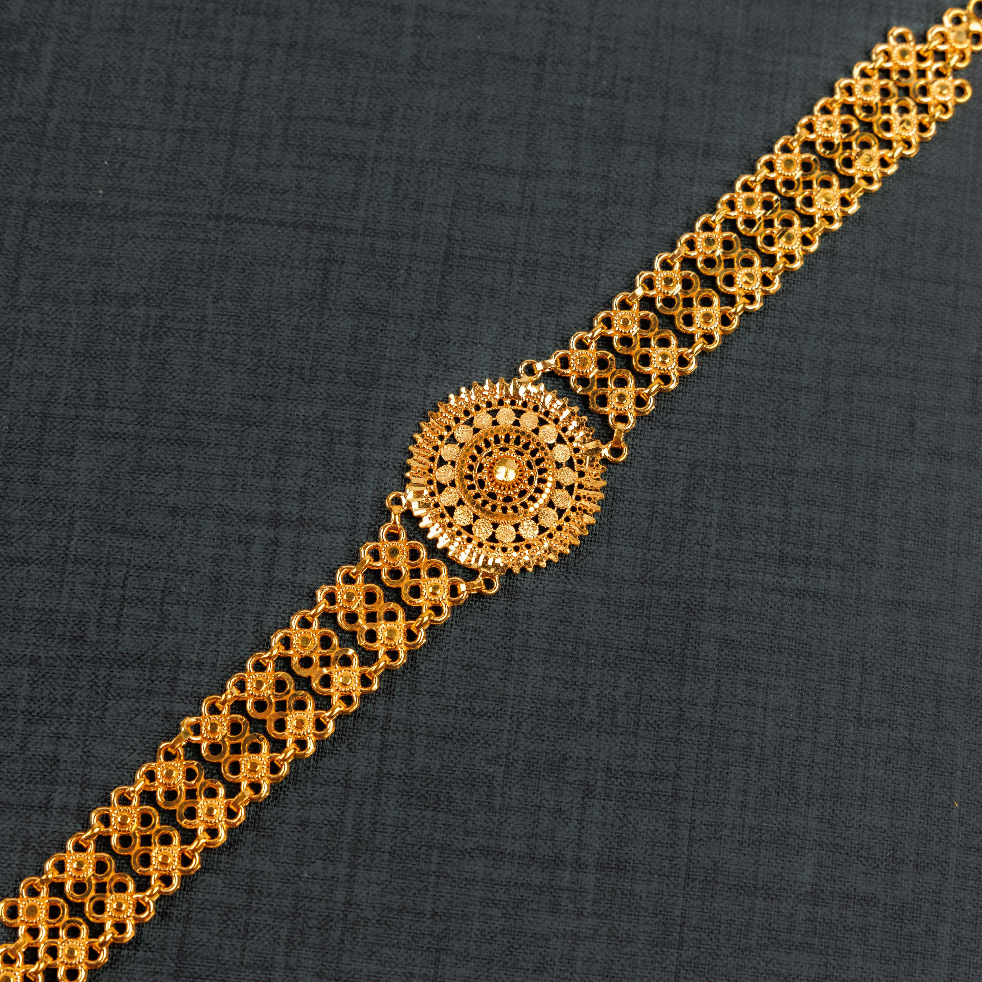 دائرة سوار الصب (D2) - Silver 925 و Gold Plated