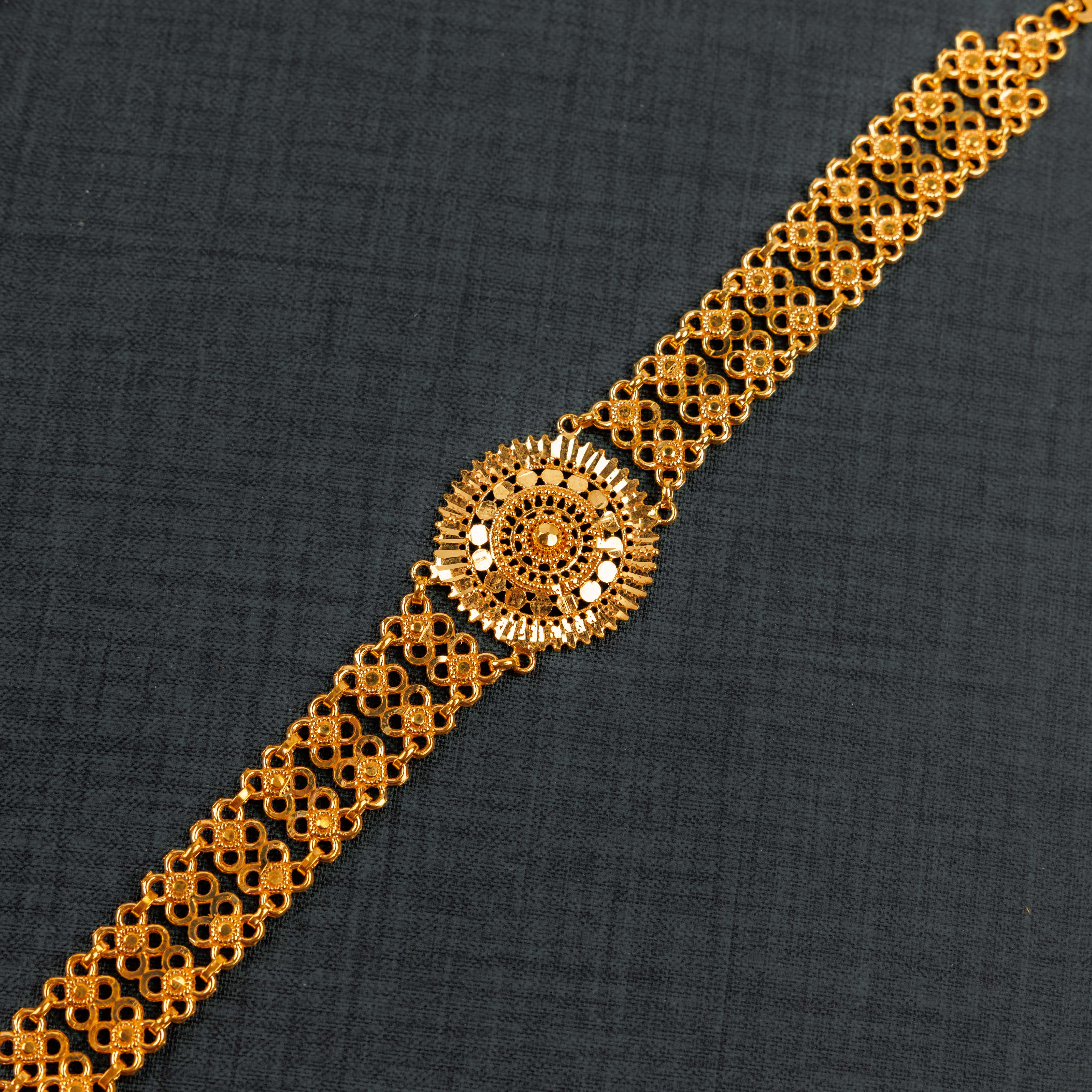 دائرة سوار الصب (D1) - Silver 925 و Gold Plated