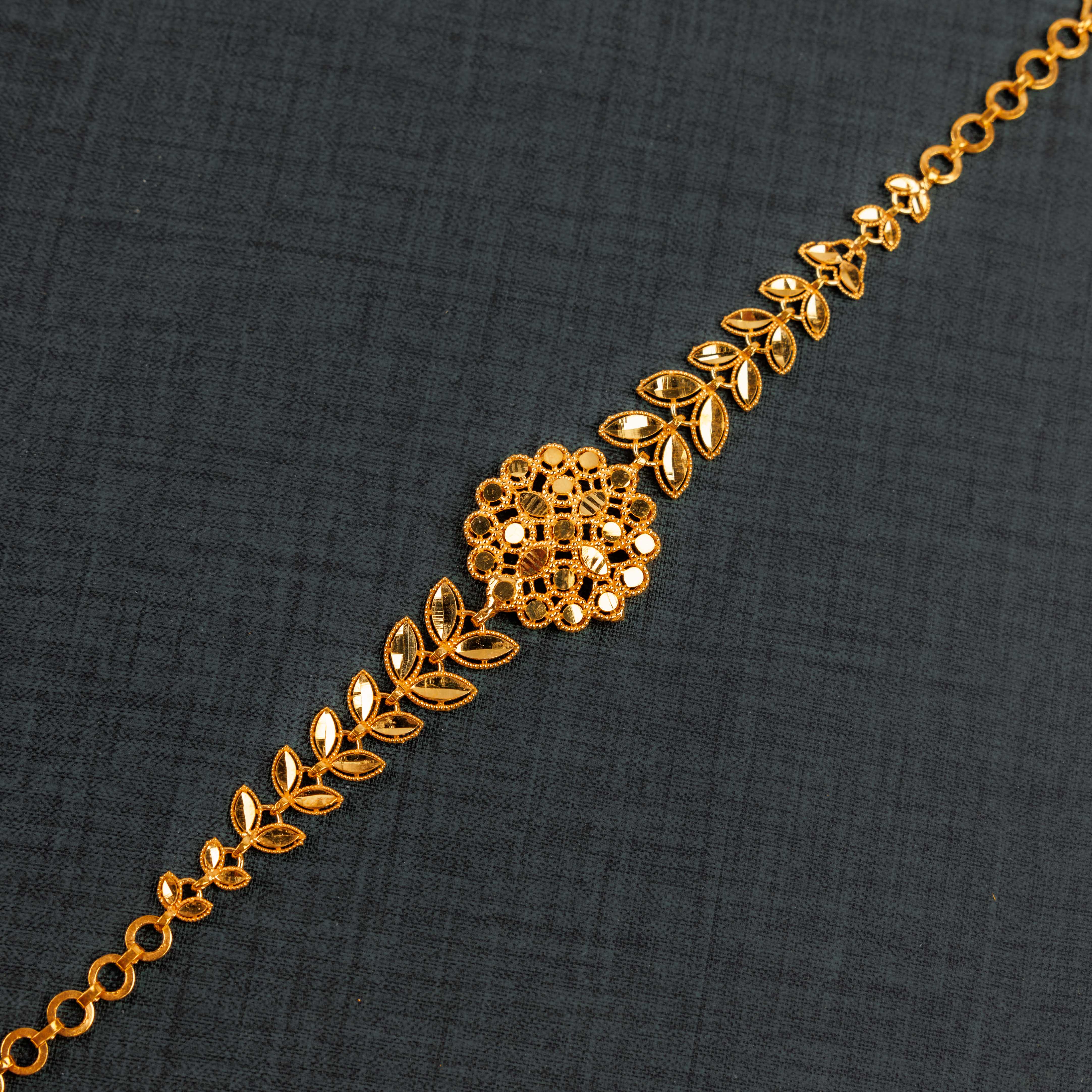 سوار RP 1 قطعة مع Leaf (D4) - Silver 925 و Gold Plated