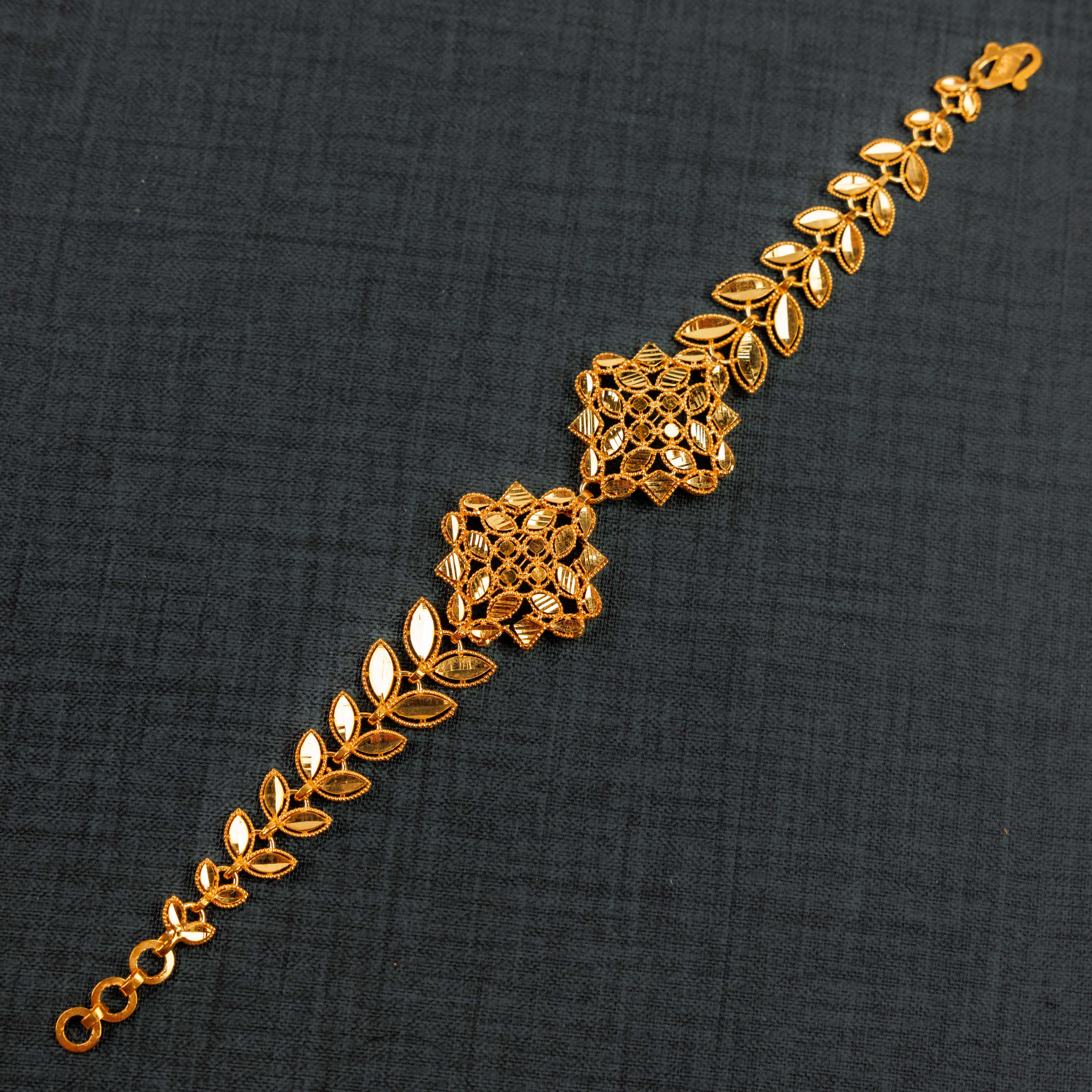 سوار RP 2 قطعة مع ورقة (D6) - Silver 925 و Gold Plated