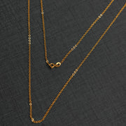 سلسلة الارتباط الدائرية - Silver 925 و Gold Plated