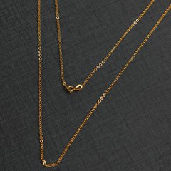 Round Link Chain - 925 Silver & 24K Gold Plated