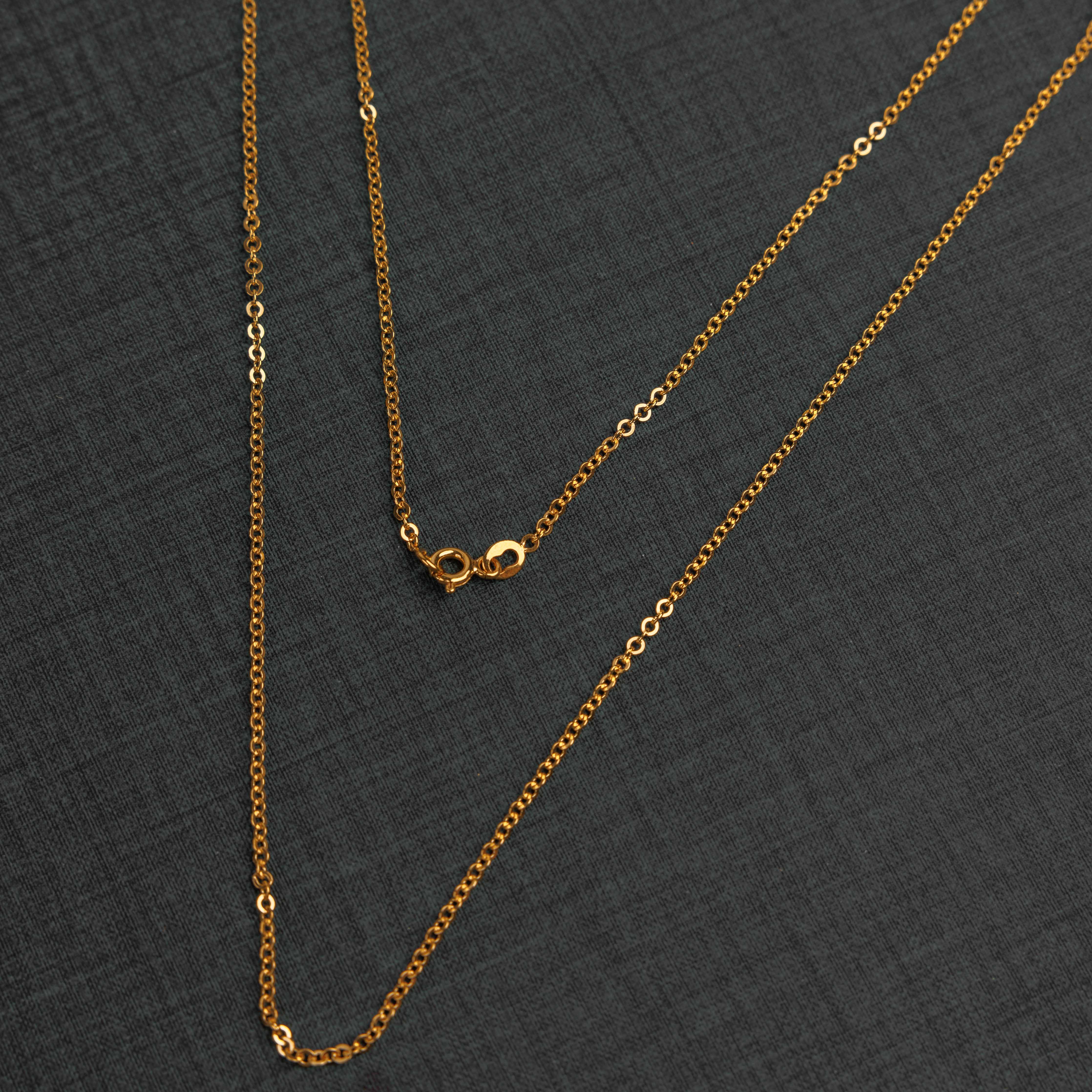 سلسلة الارتباط الدائرية - Silver 925 و Gold Plated